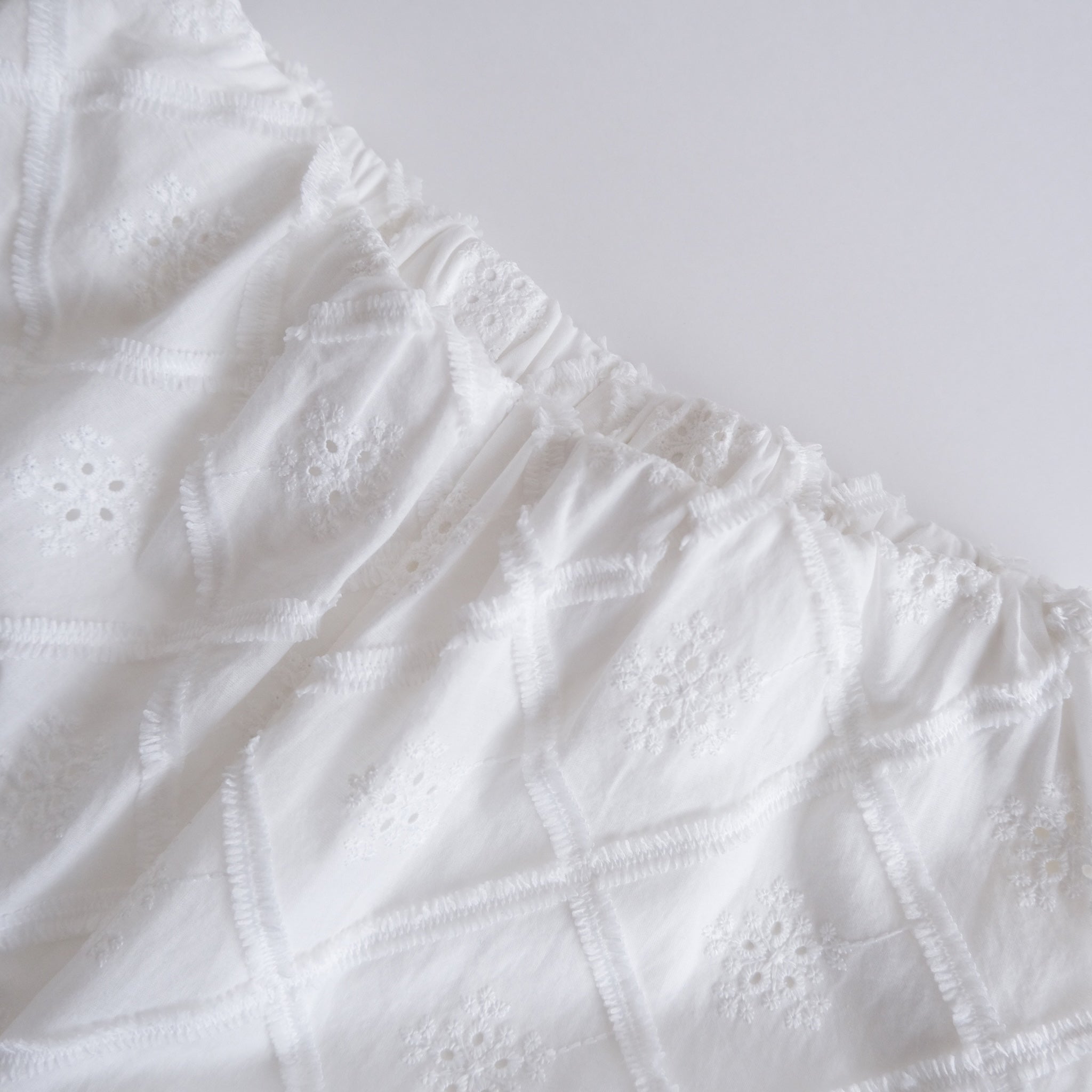 Cotton LaceスカラップRelaxパンツ