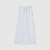 Cotton LaceスカラップRelaxパンツ