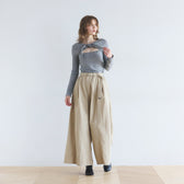 Air Volume Gathered Pants
