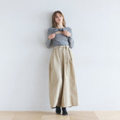 Air Volume Gathered Pants