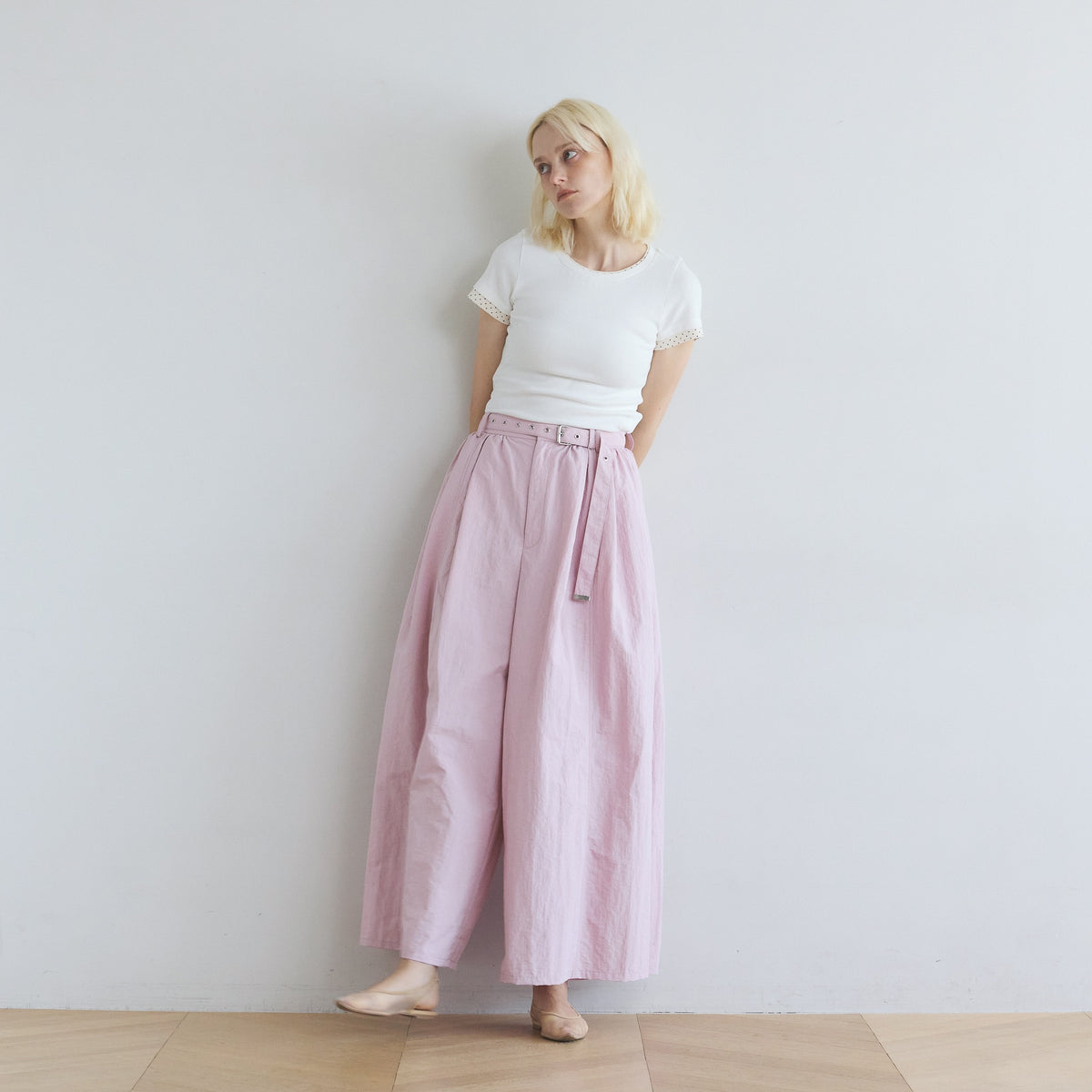 Air Volume Gathered Pants