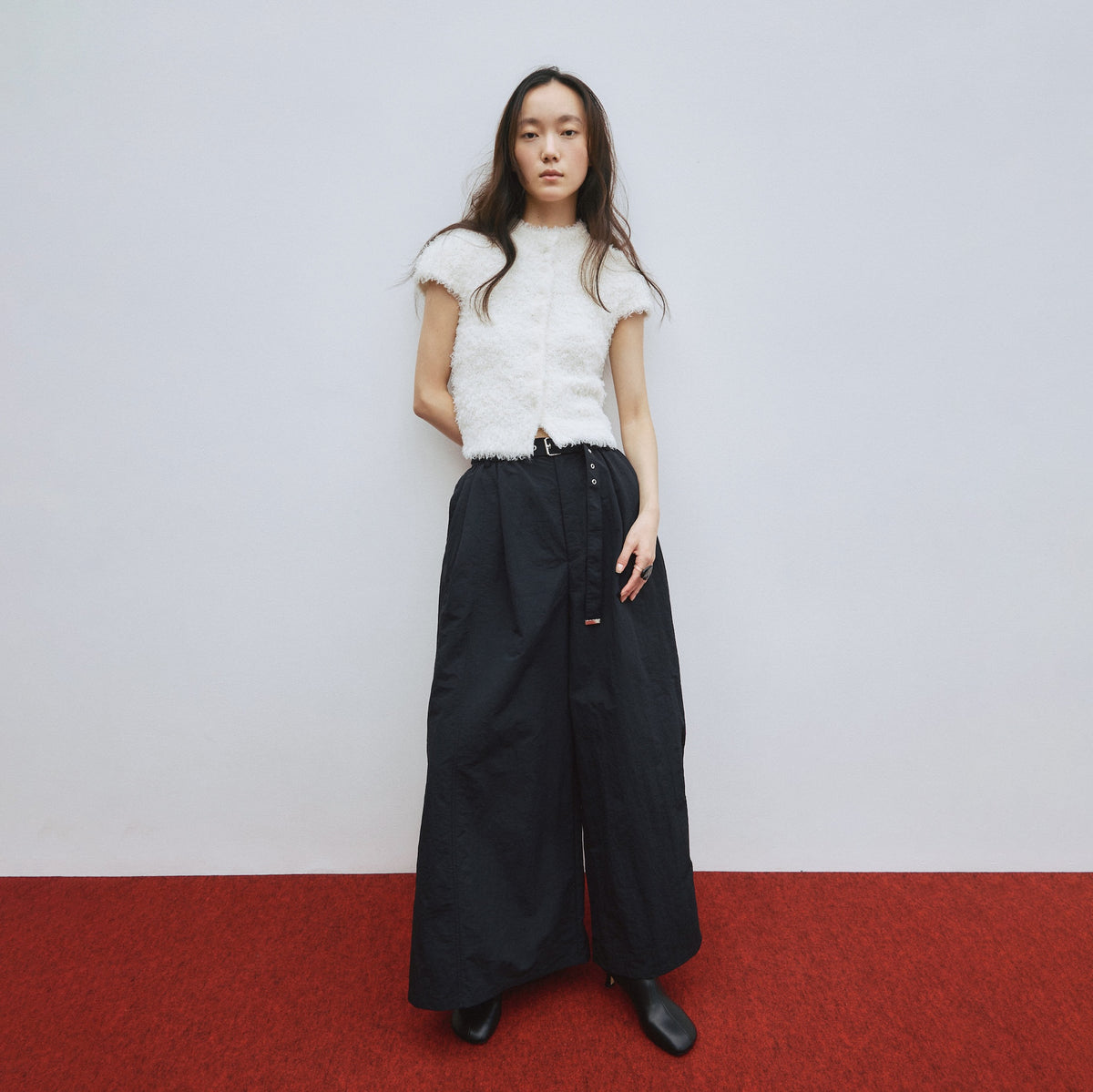 Air Volume Gathered Pants
