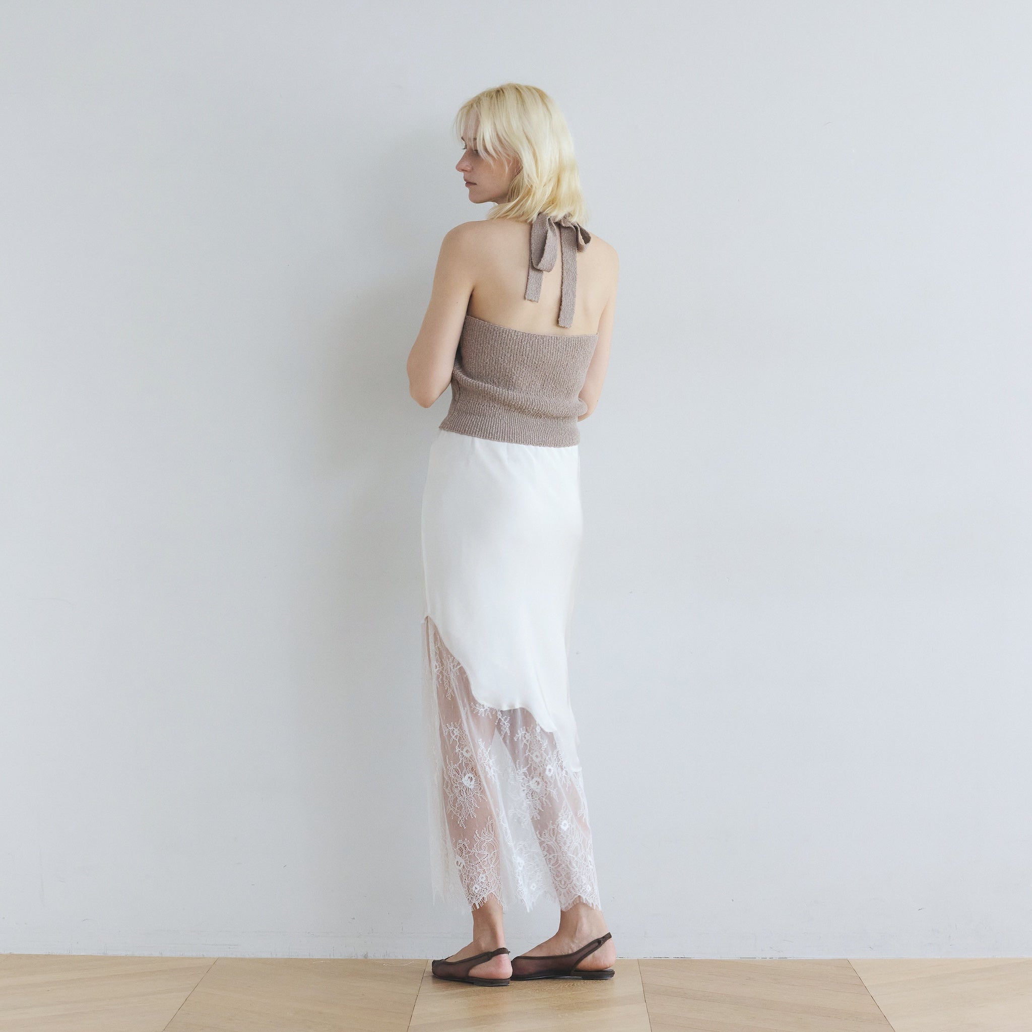 Recycle Satin Lacy アイラインスカート