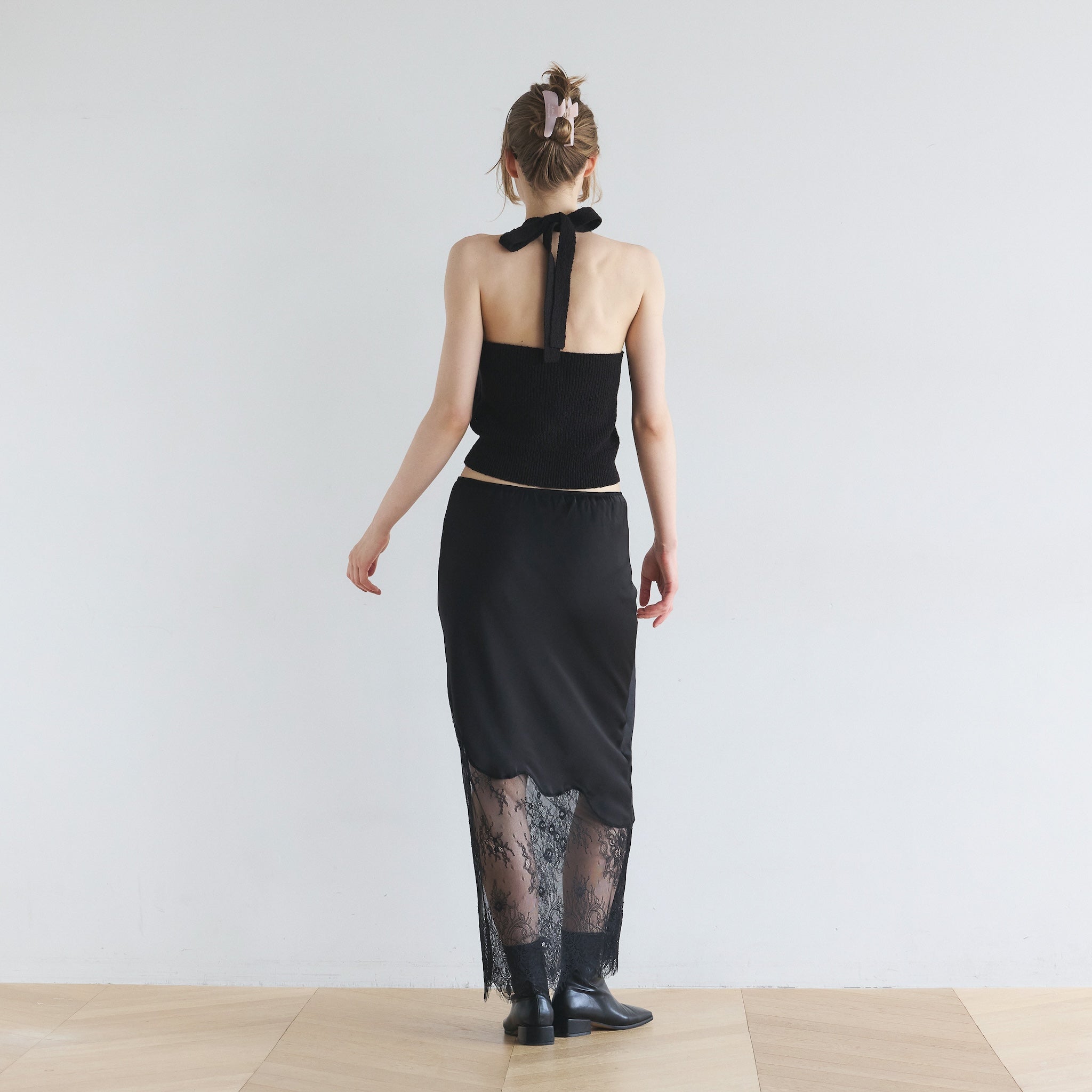 Recycle Satin Lacy アイラインスカート