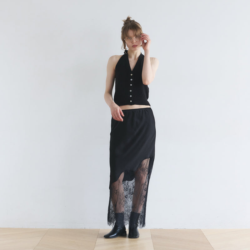 Recycle Satin Lacy アイラインスカート