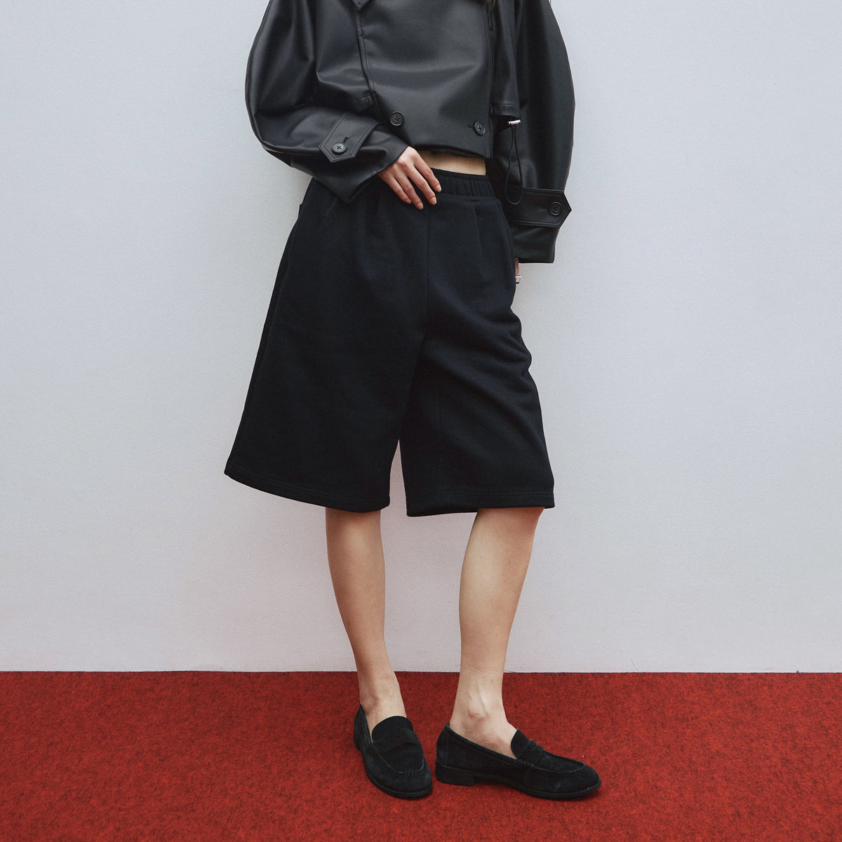 Front Tuck Bermuda Sweatpants
