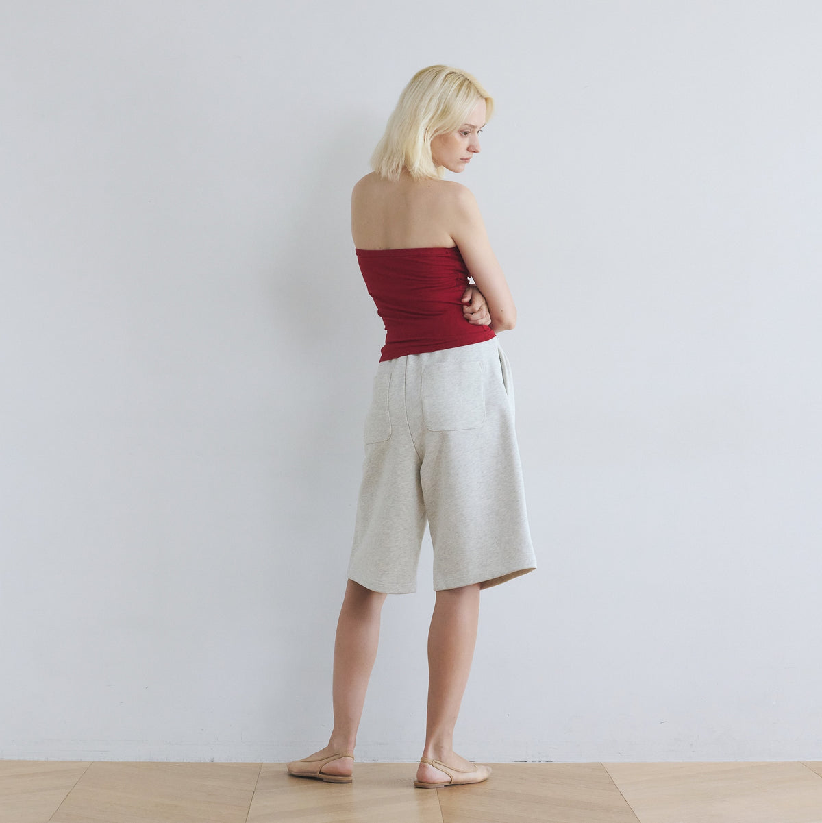 Front Tuck Bermuda Sweatpants