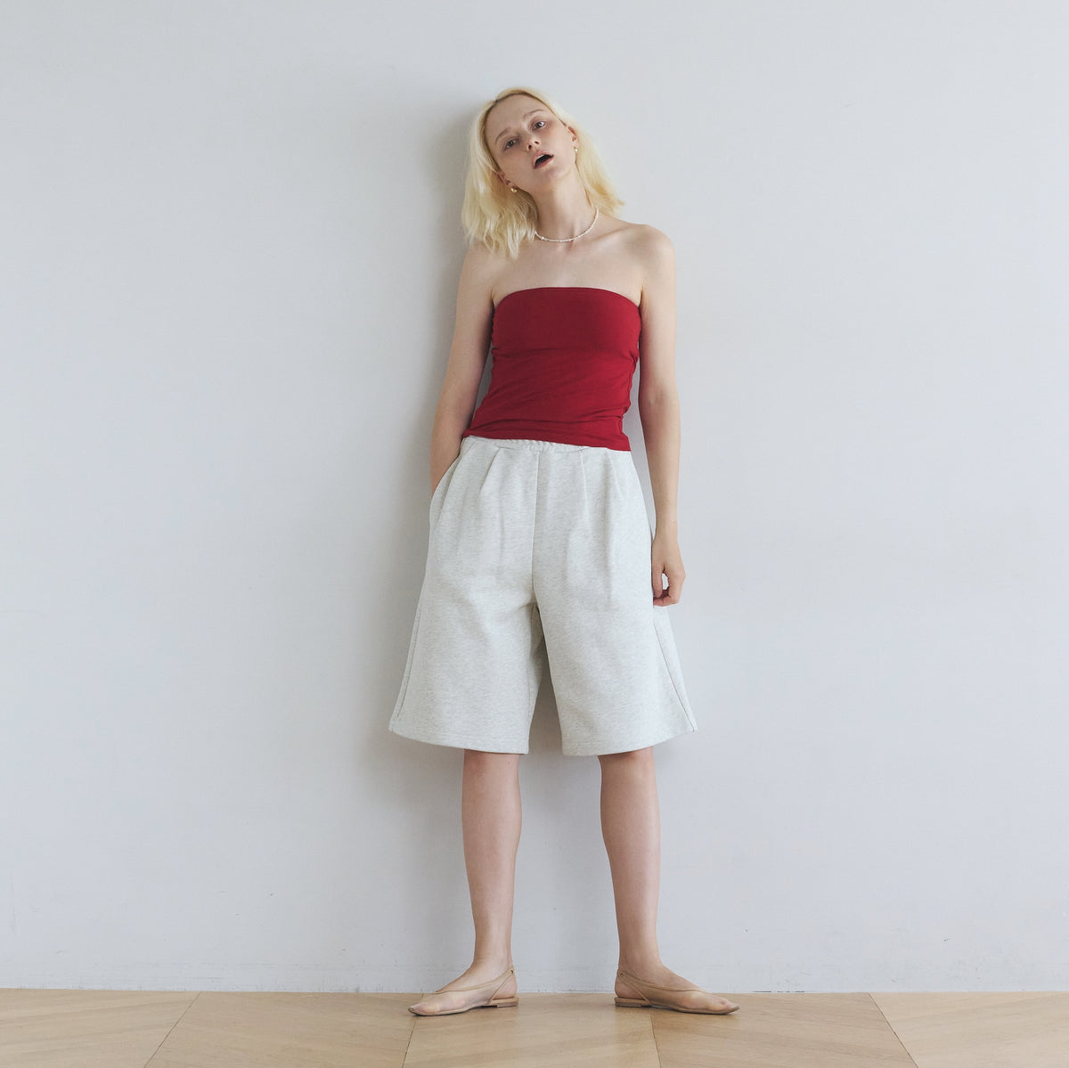 Front Tuck Bermuda Sweatpants