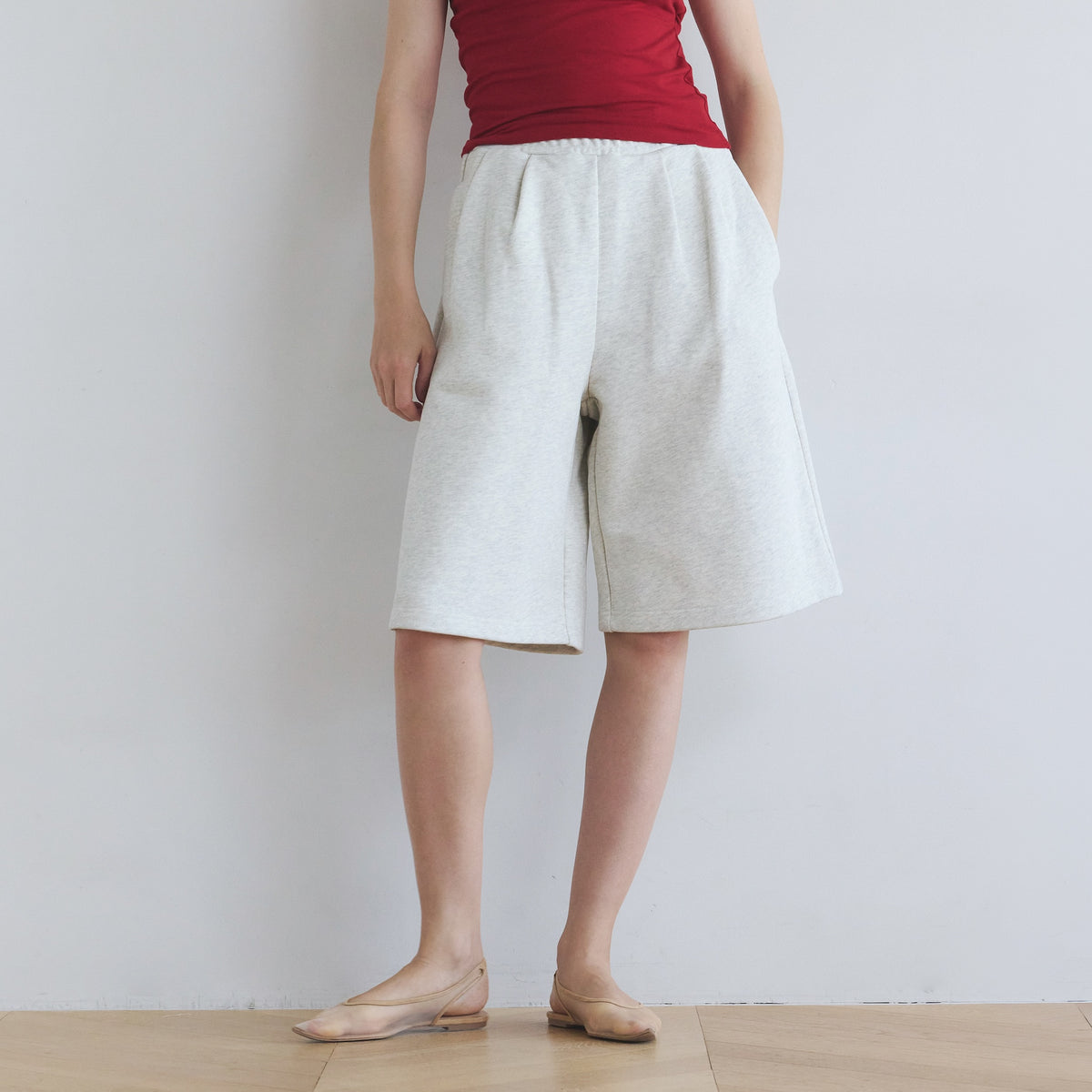 Front Tuck Bermuda Sweatpants