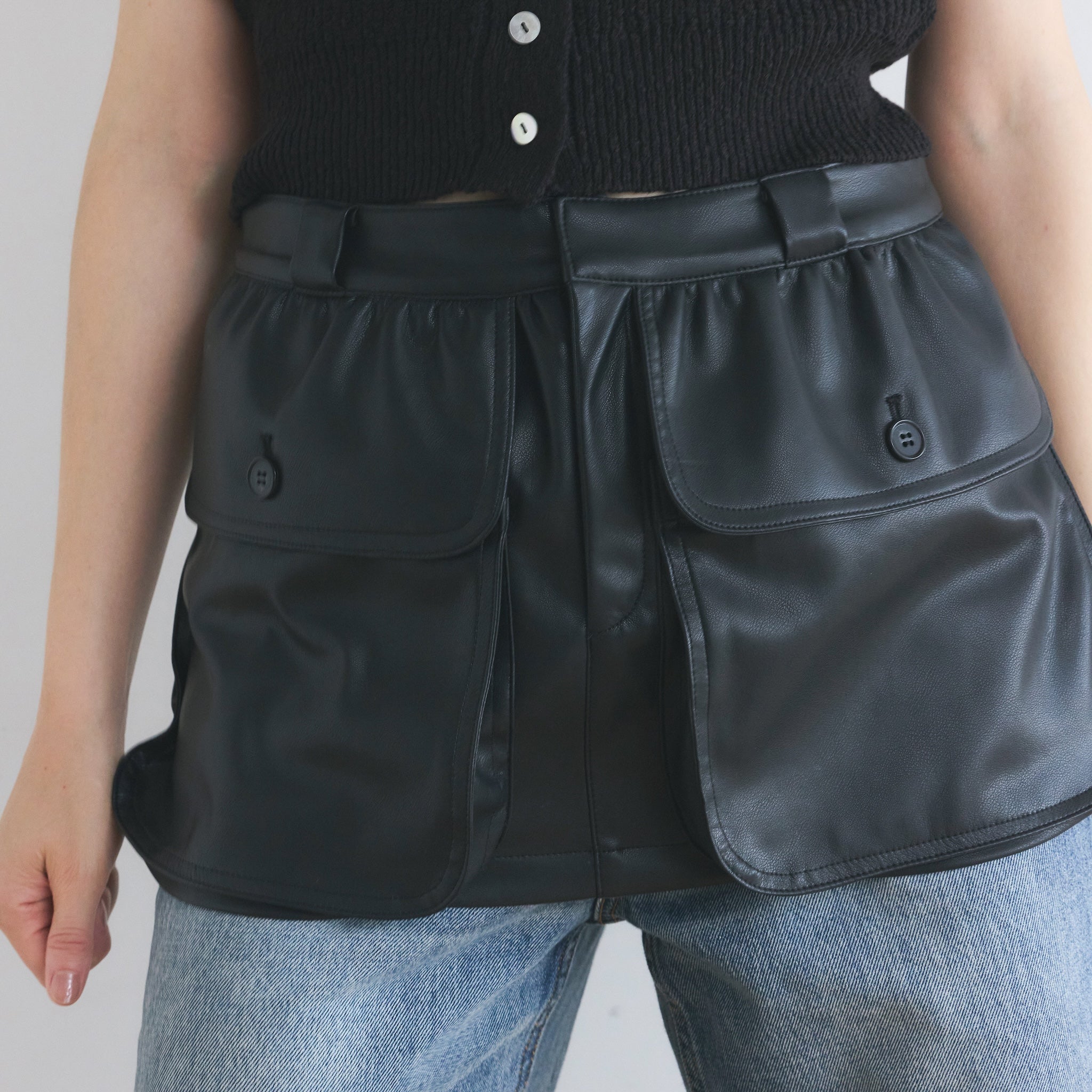 Utility Pocket Mini Skirt