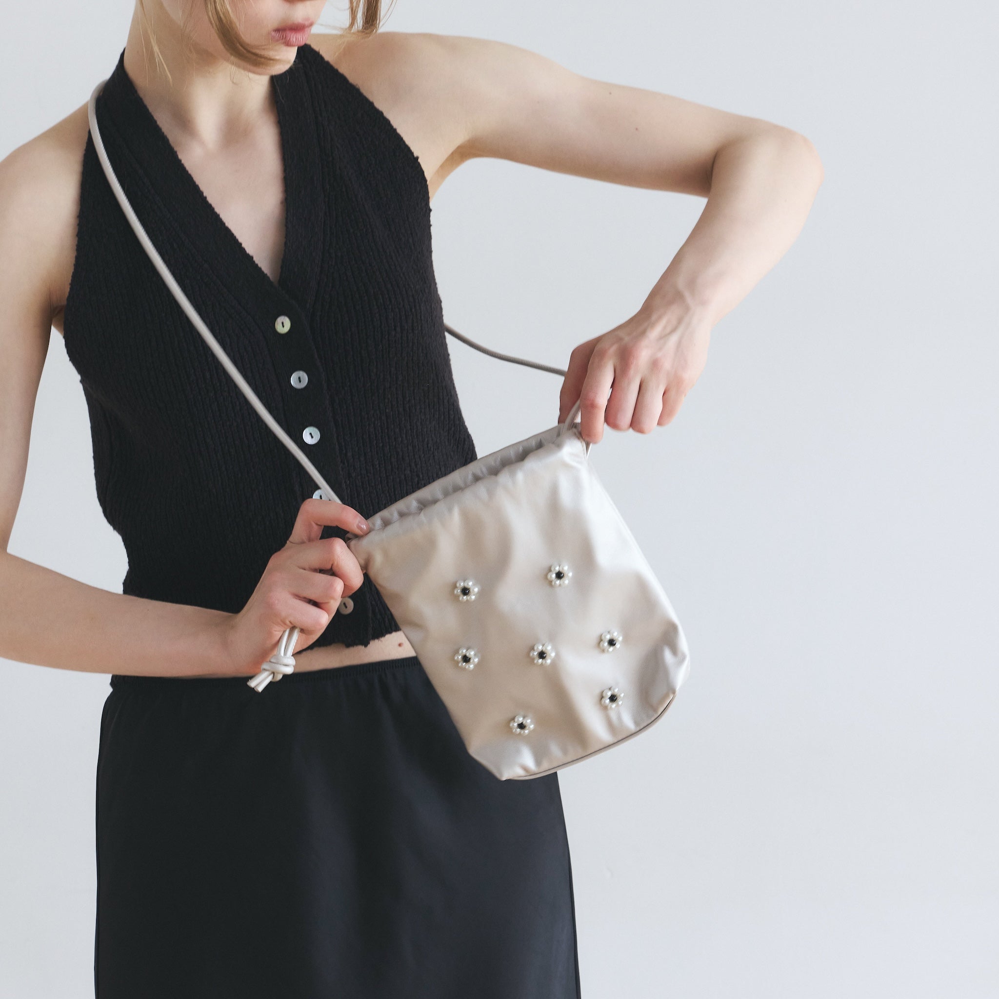 Beads Draw String Bag