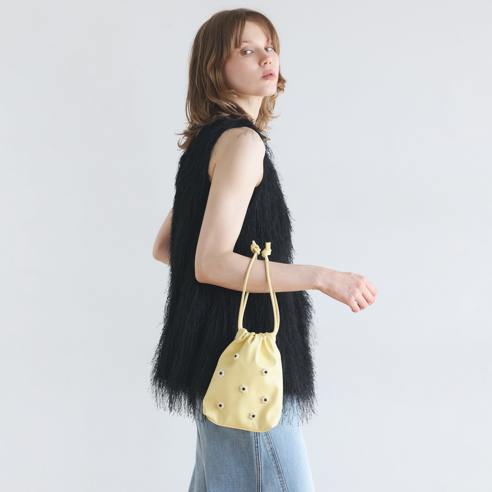Beads Draw String Bag