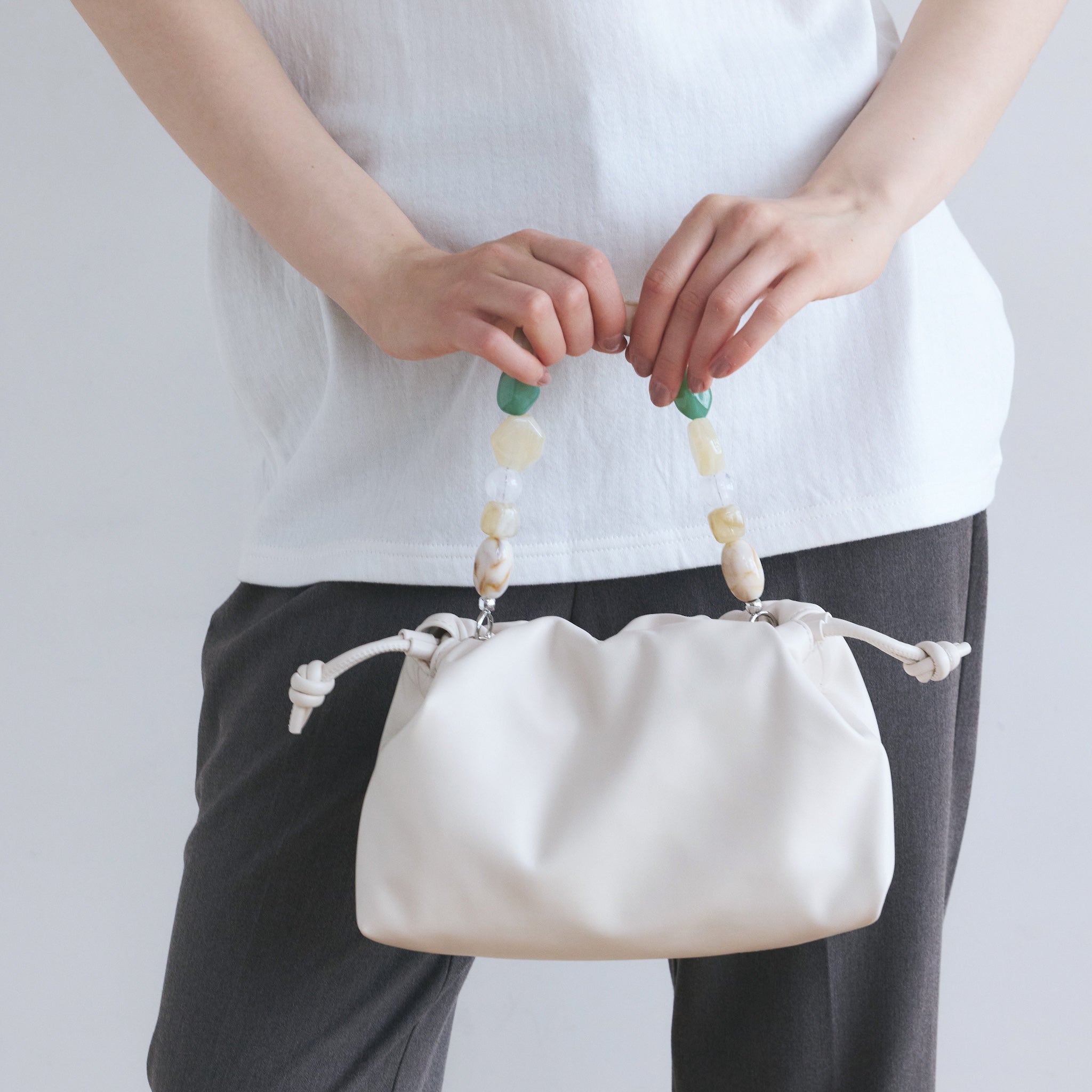 Beads Handle Multi Bag
