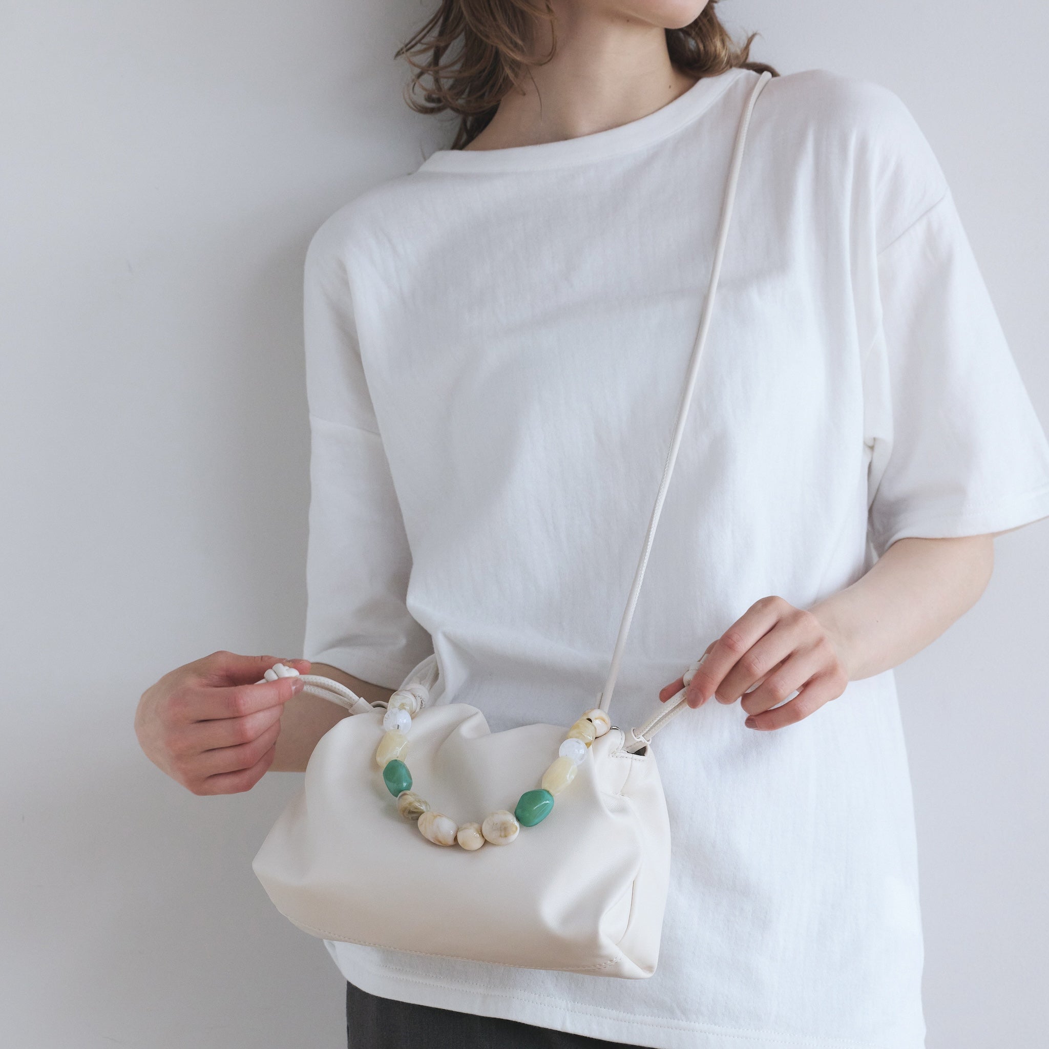 Beads Handle Multi Bag