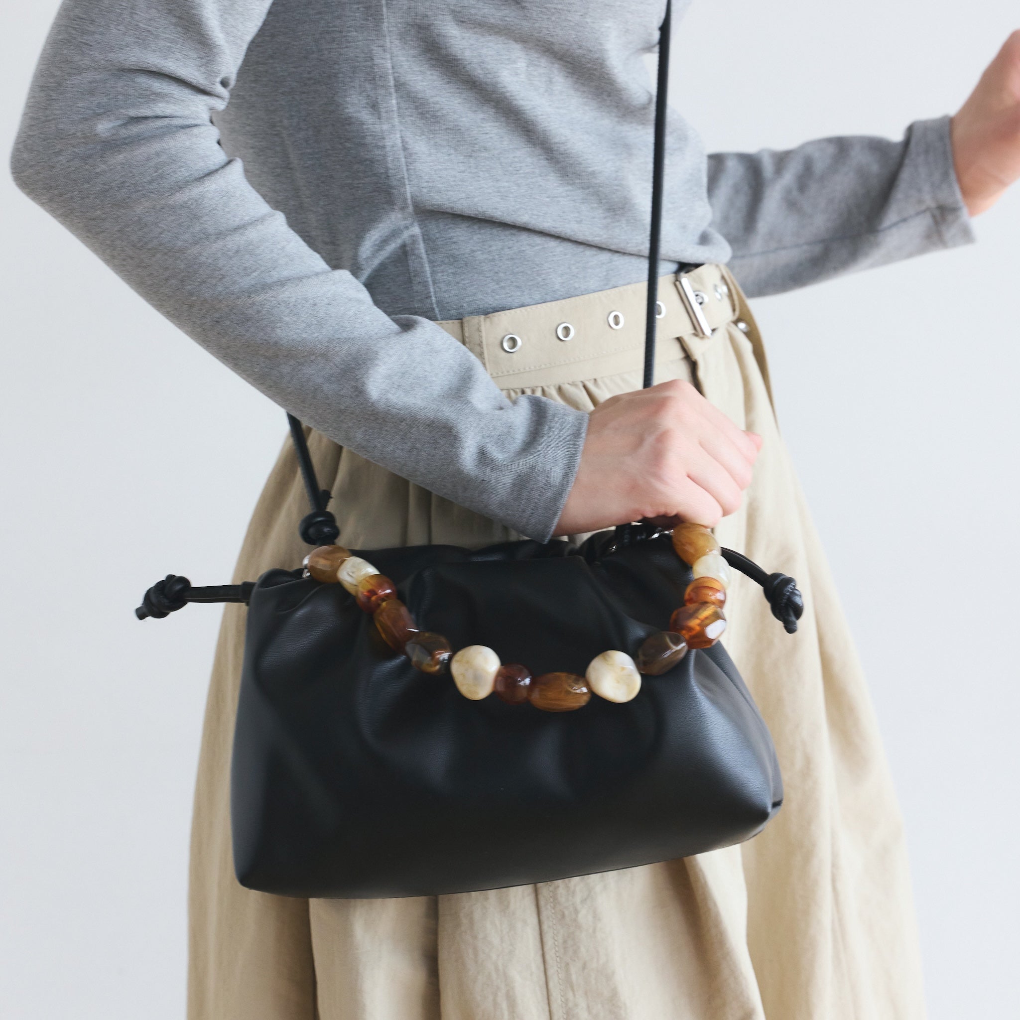 Beads Handle Multi Bag