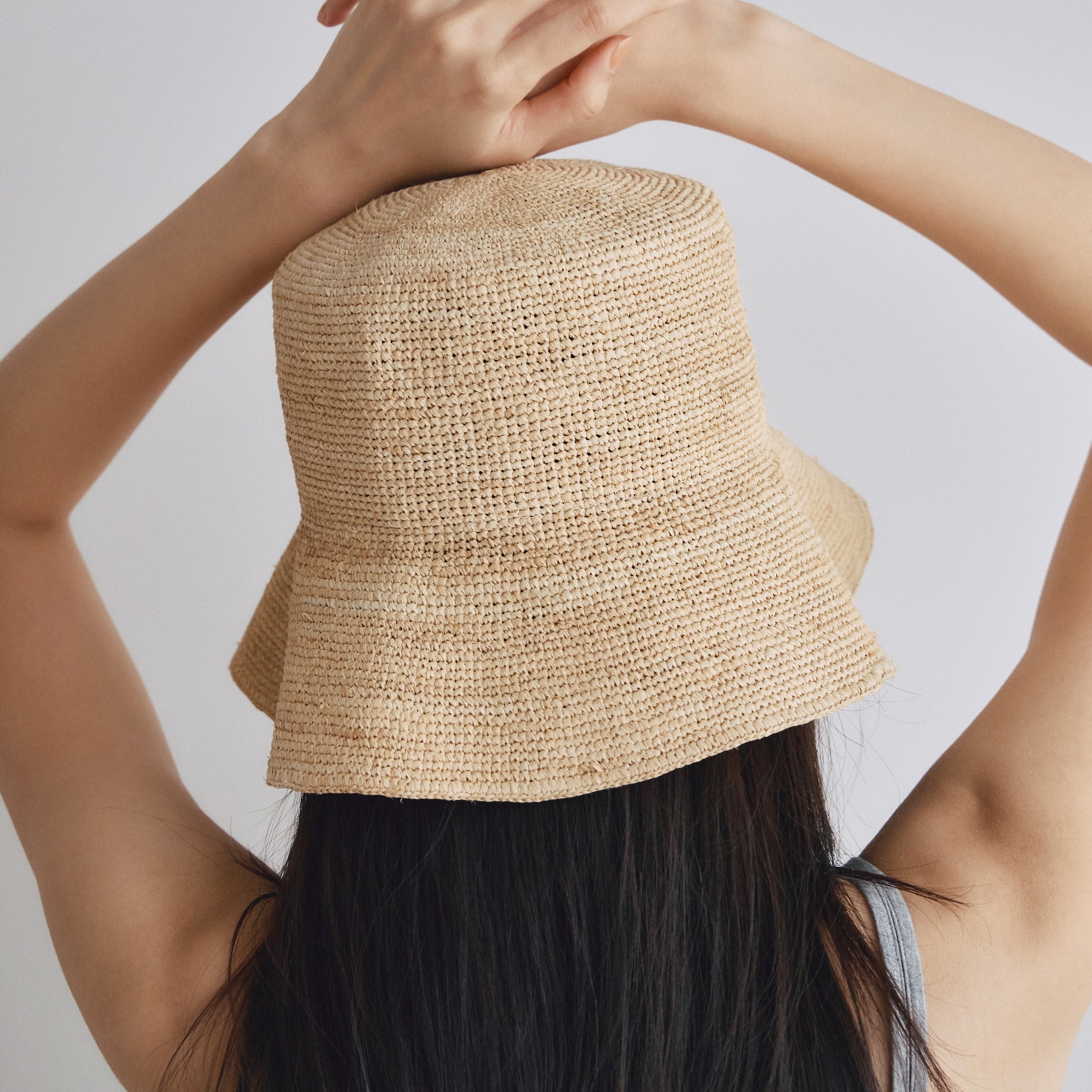 ラフィアバケットHAT