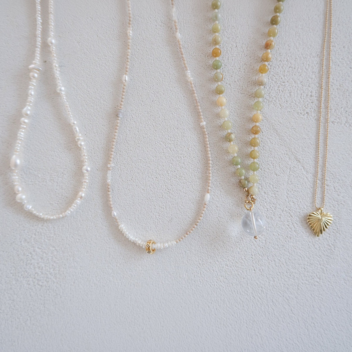Leaf Heart Chain Necklace