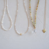 Leaf Heart Chain Necklace
