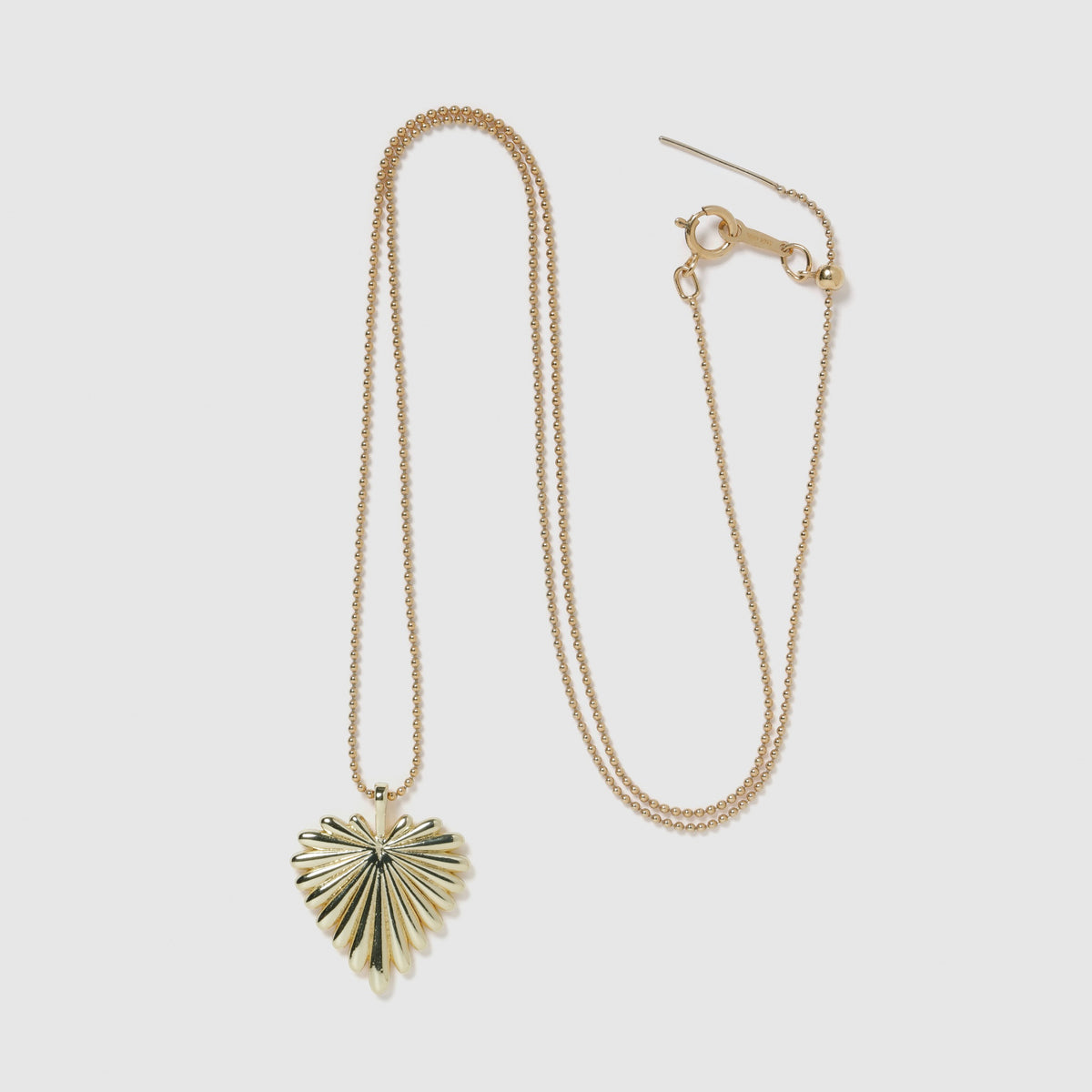 Leaf Heart Chain Necklace