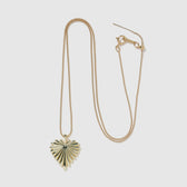 Leaf Heart Chain Necklace