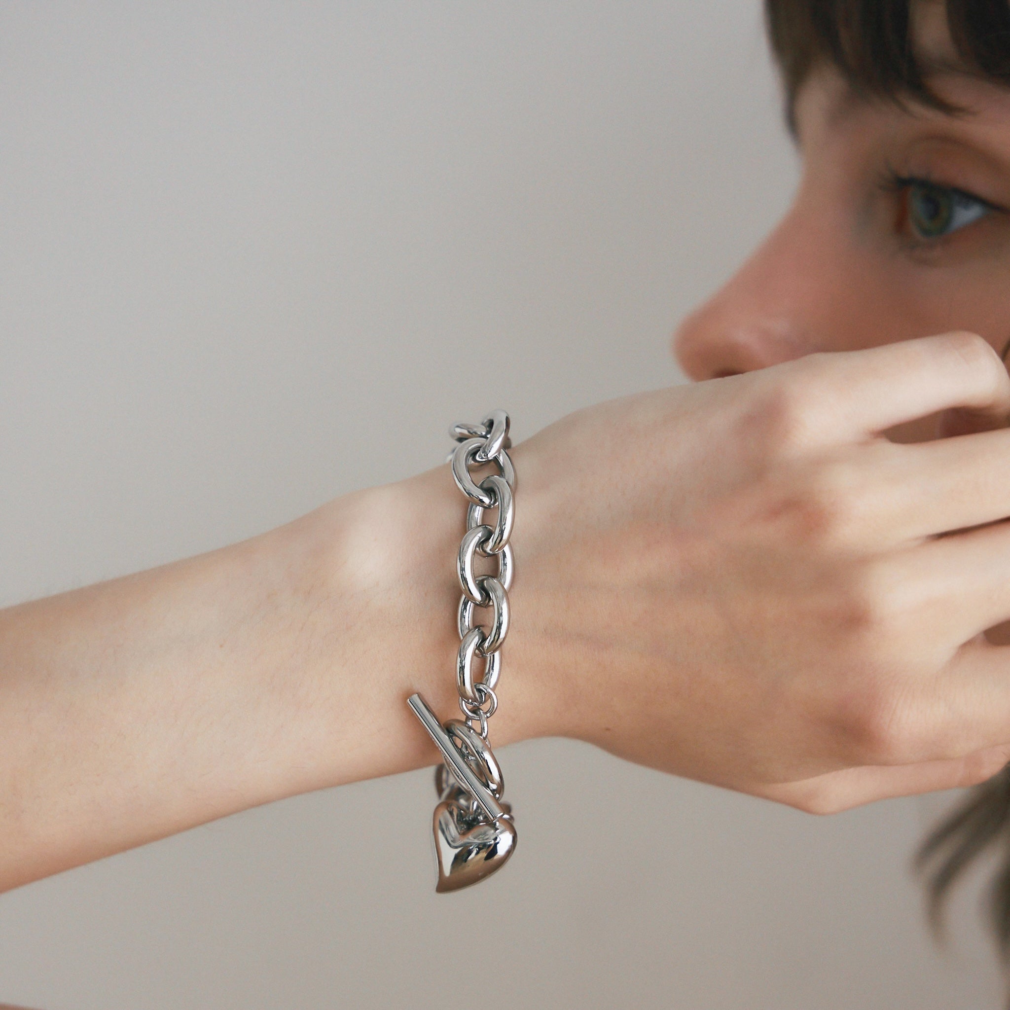 Puffy Heart Bracelet