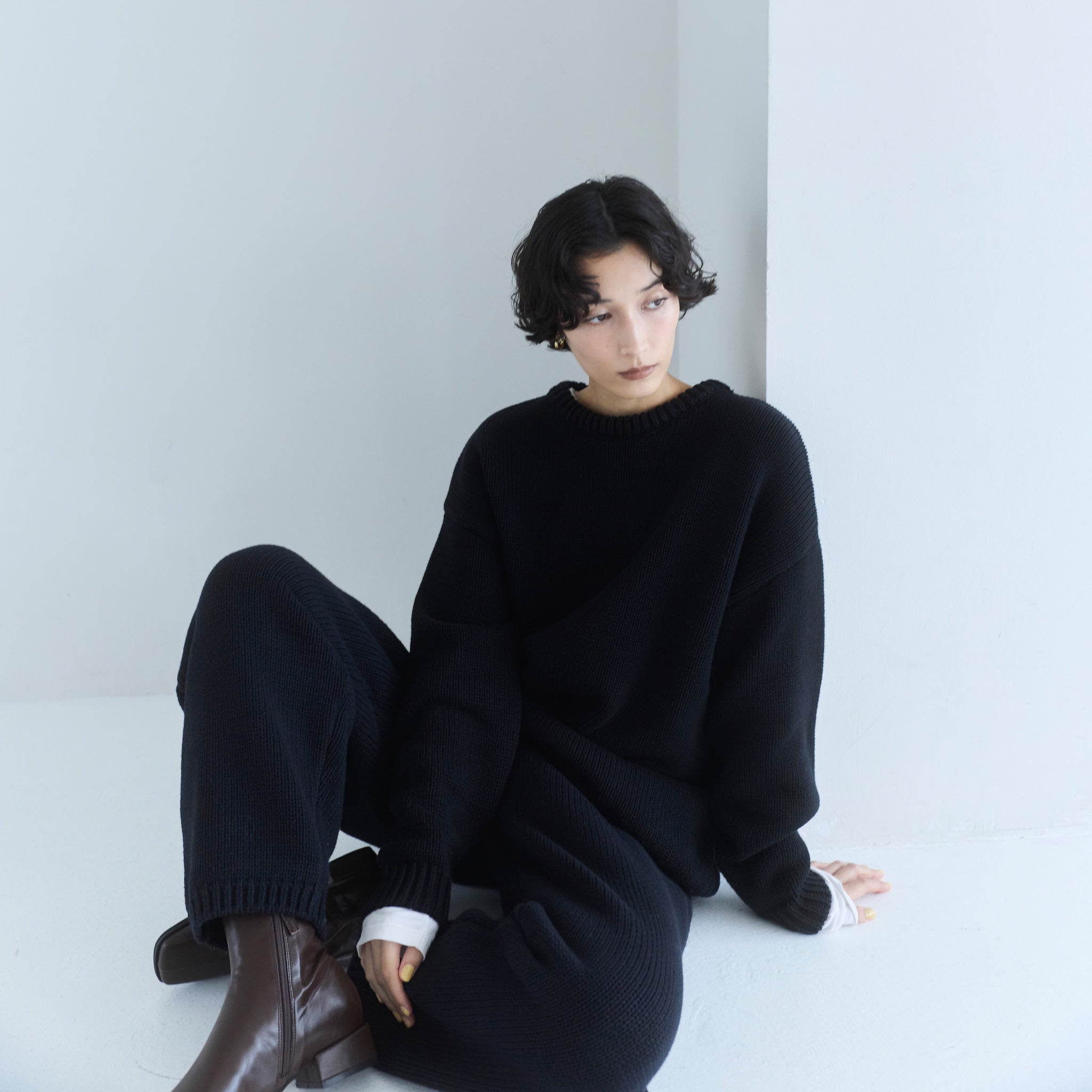 HeavyコットンLOOSEニット