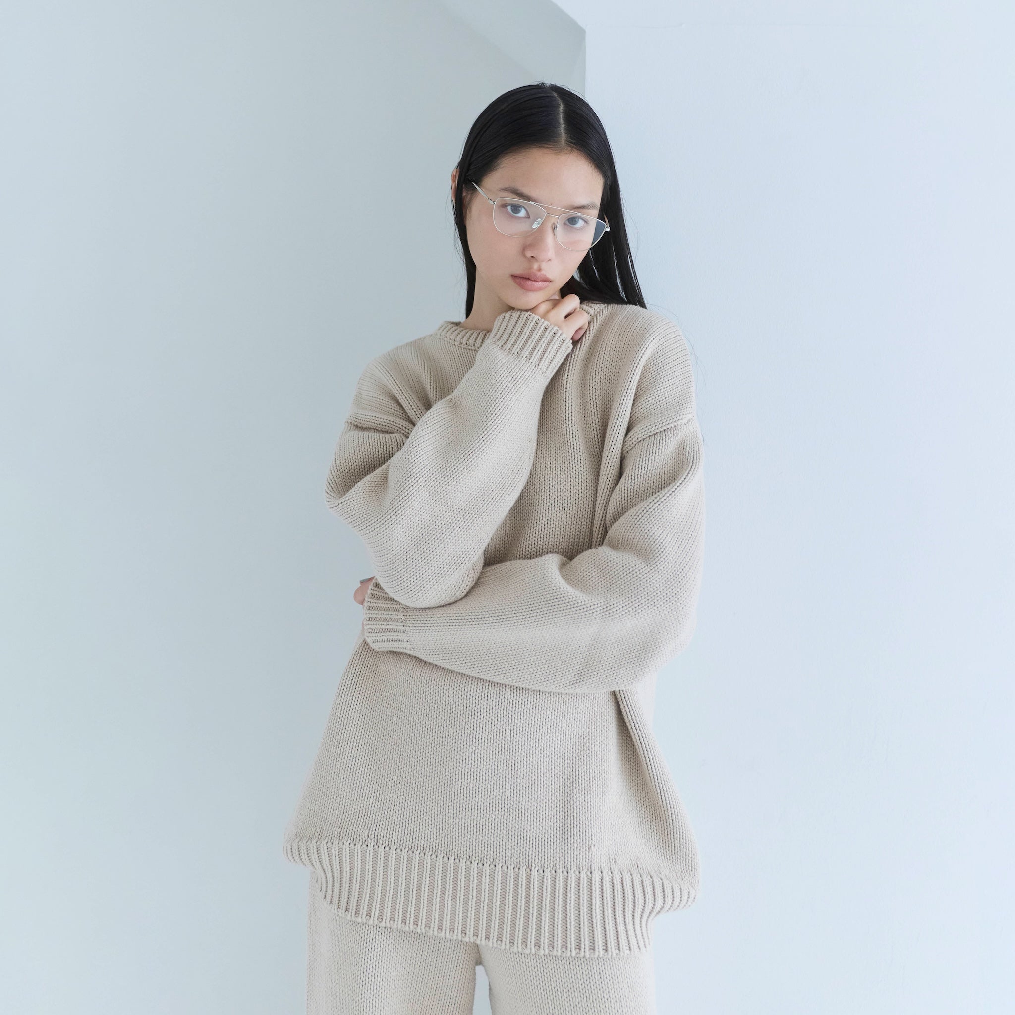 HeavyコットンLOOSEニット