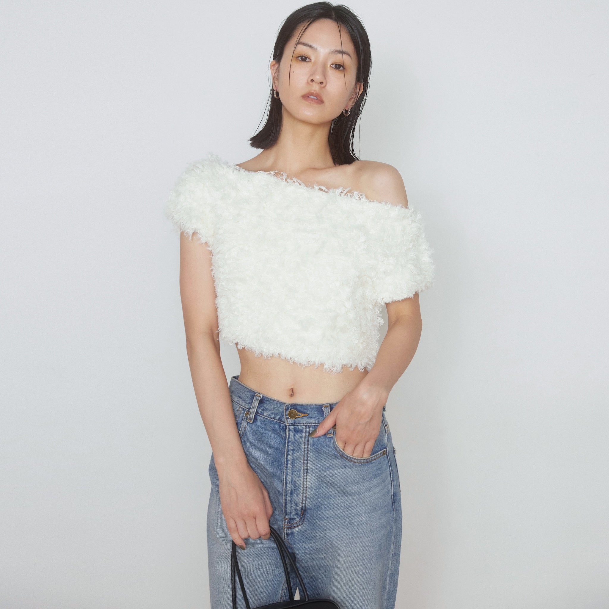 Poodle Yarn 2way Shortニットトップス