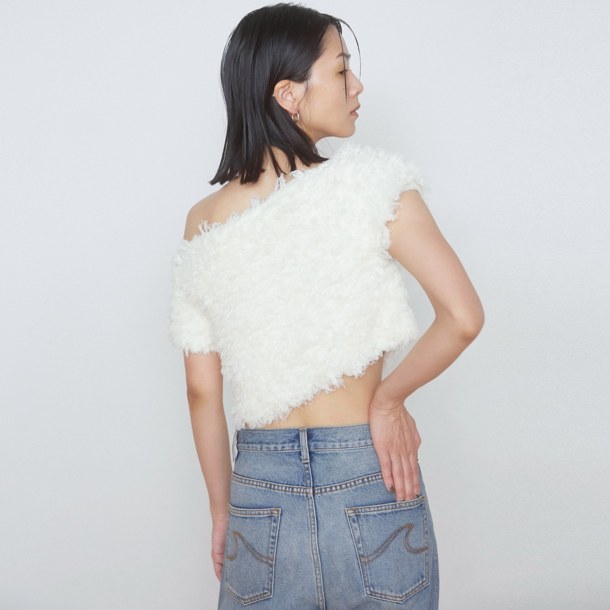 Poodle Yarn 2way Shortニットトップス