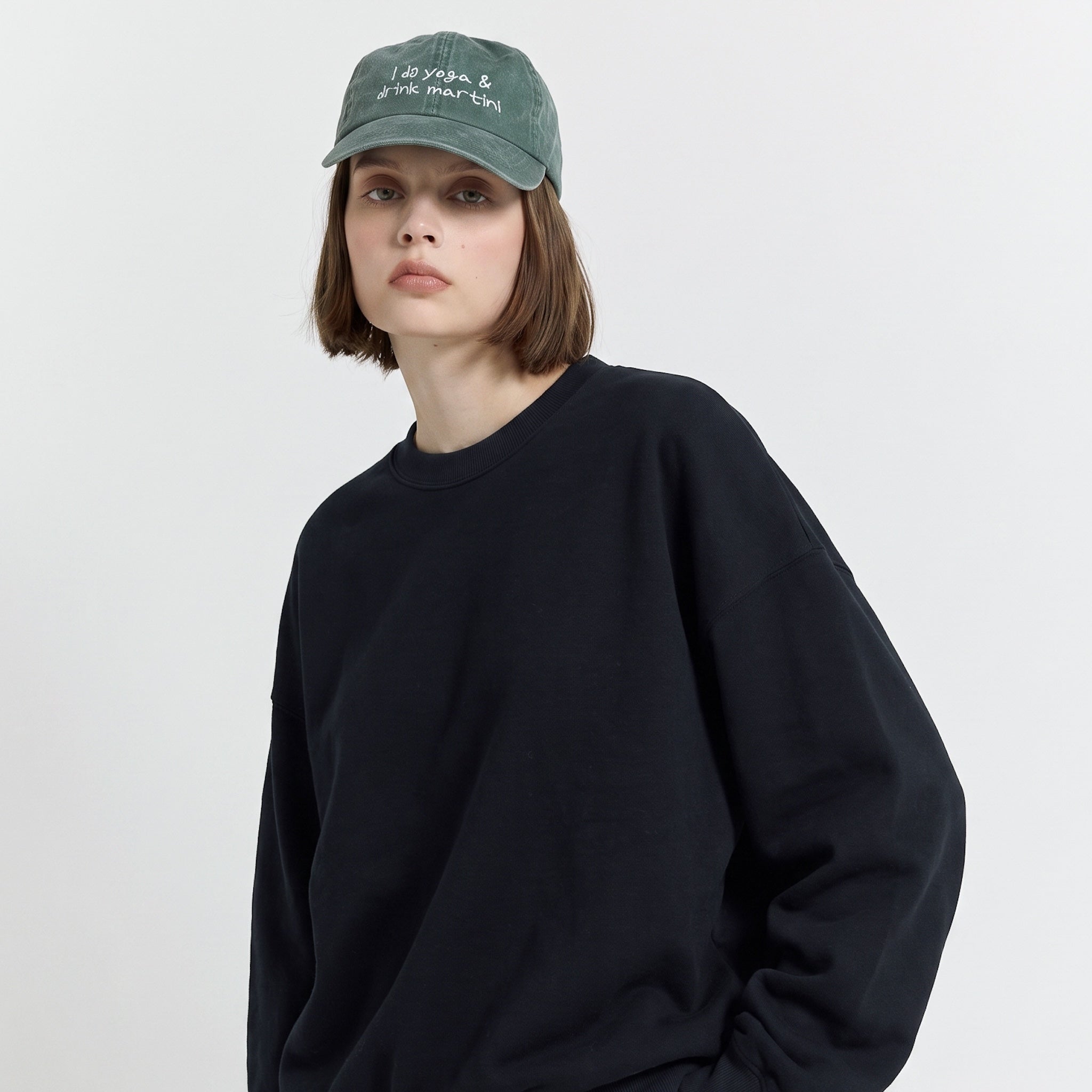 searoomlynn ボリュームスウェットプルオーバー ネイビー Volume Sweat プルオーバー