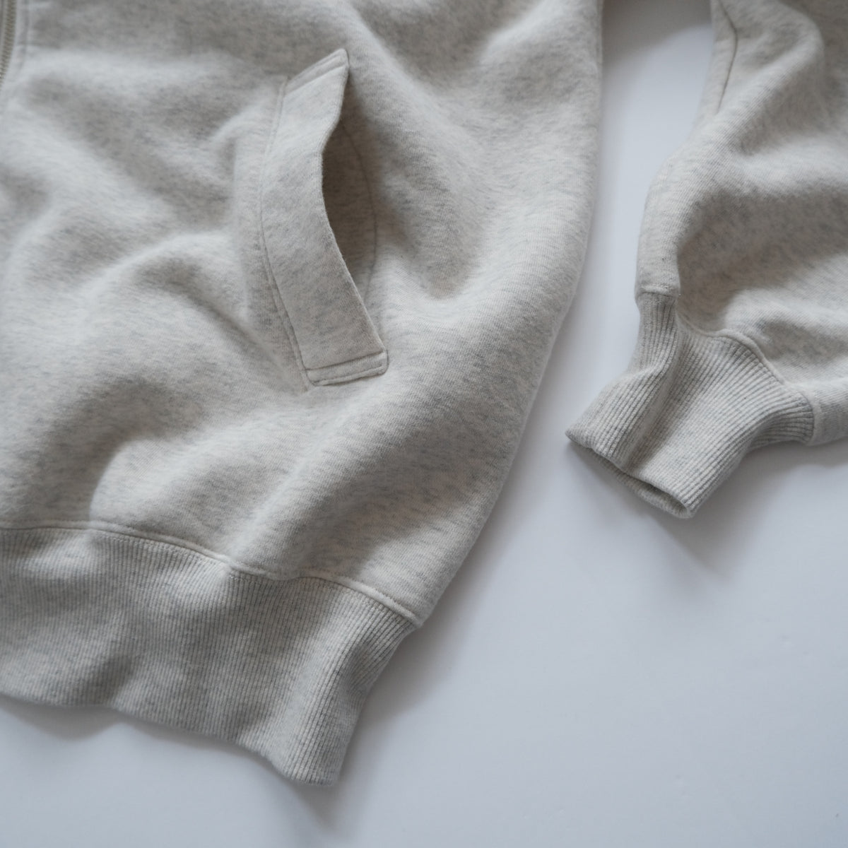 Volume Sweat Big Zip Hoodie