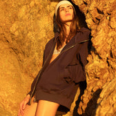 Volume Sweat Big Zip Hoodie