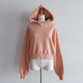 Volume Sweat Short Hoodie Pullover