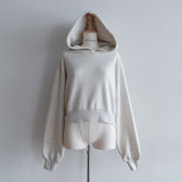 Volume Sweat Short Hoodie Pullover
