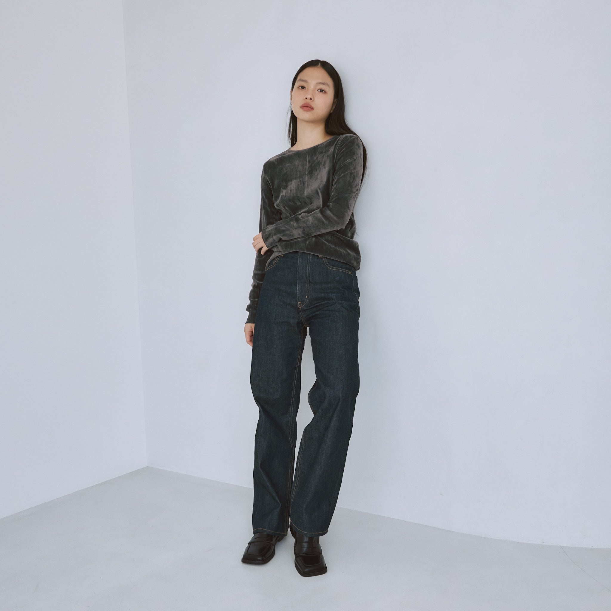 シアーメッシュベロアトップス