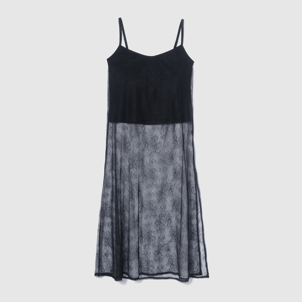 Padded combi lace cami dress