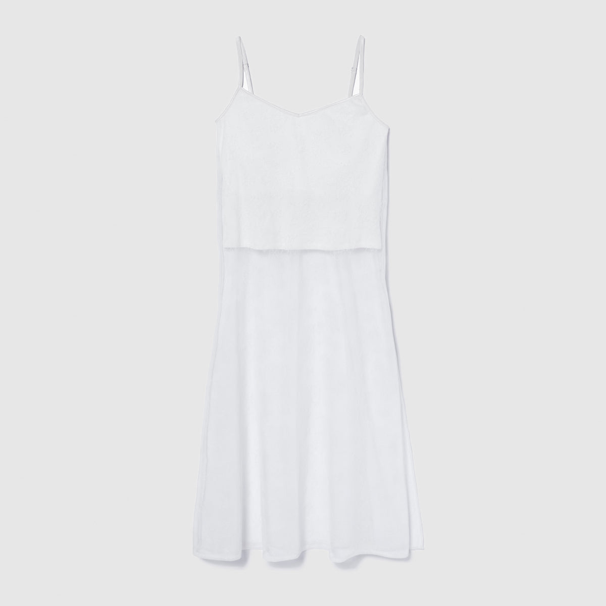 Padded combi lace cami dress