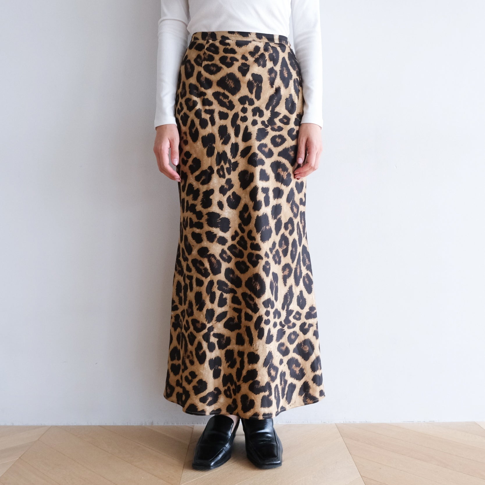 searoomlynn / Leopardサテンマーメイドスカート ⁡ 【 7/9 New arrival 】 ⁡ ・Leopardサテンマーメイドスカート