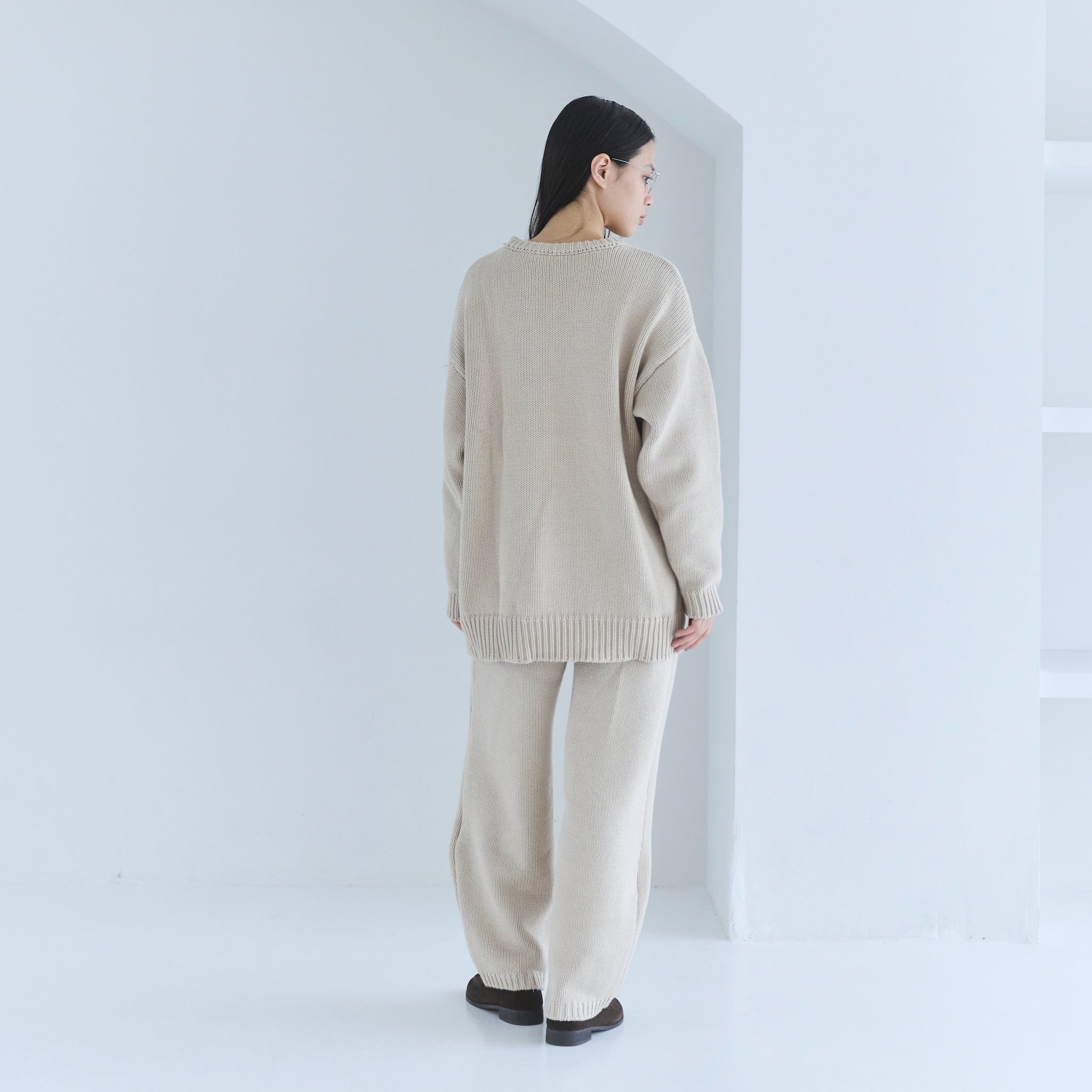 Heavyコットンボリュームニットパンツ