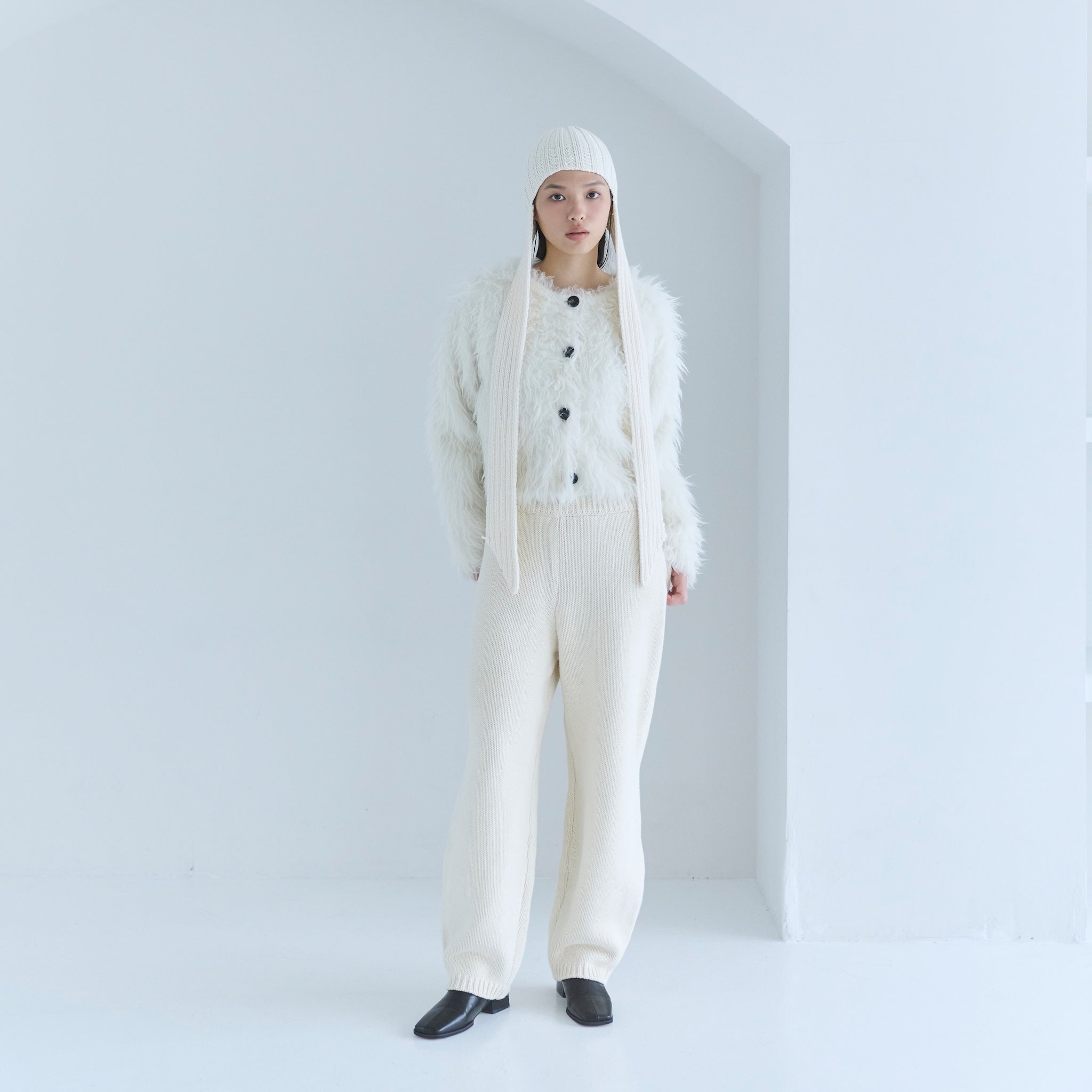 Heavyコットンボリュームニットパンツ