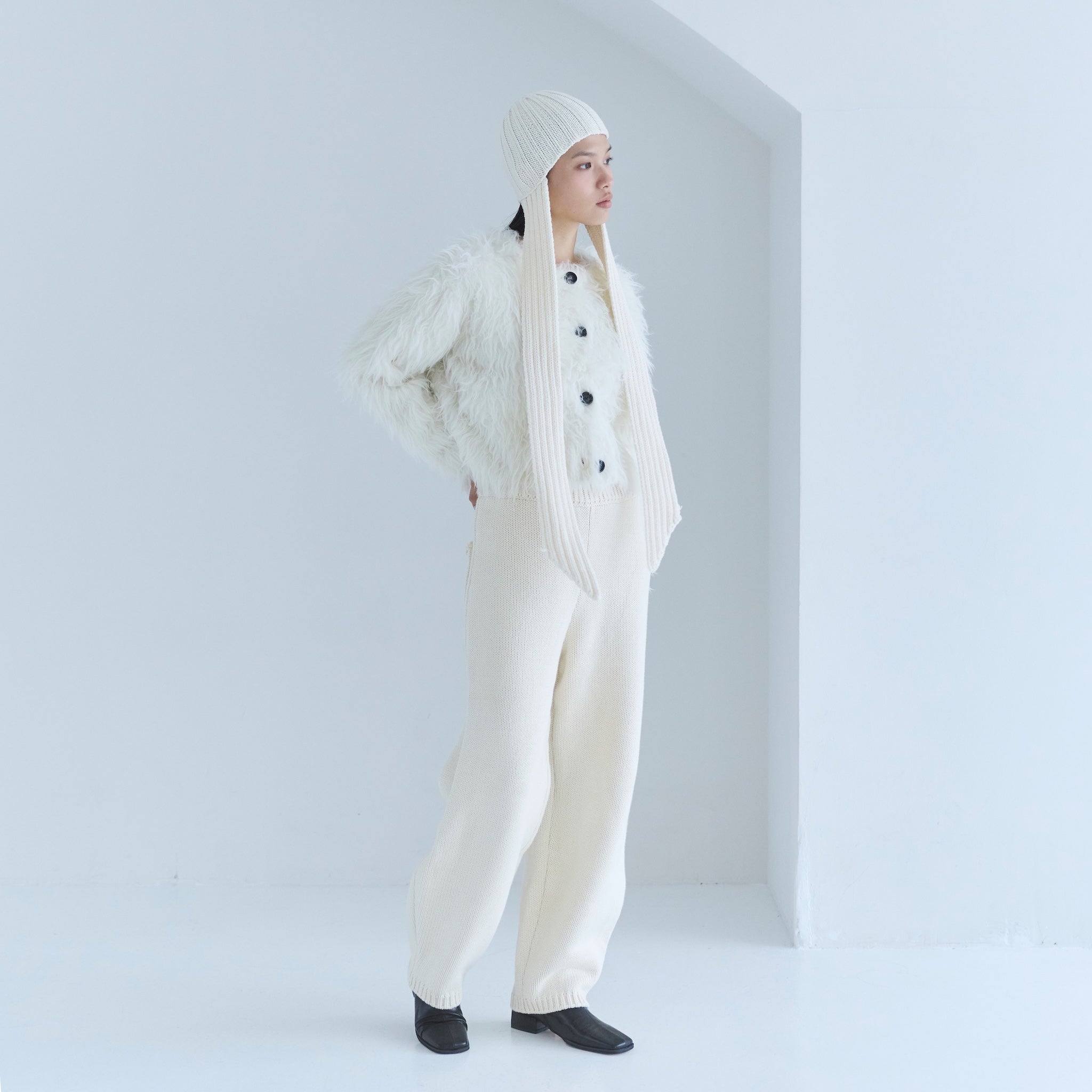 Heavyコットンボリュームニットパンツ