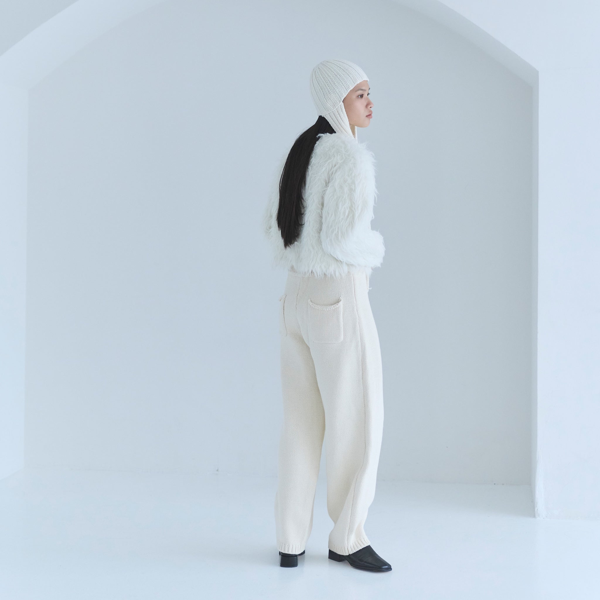 Heavyコットンボリュームニットパンツ