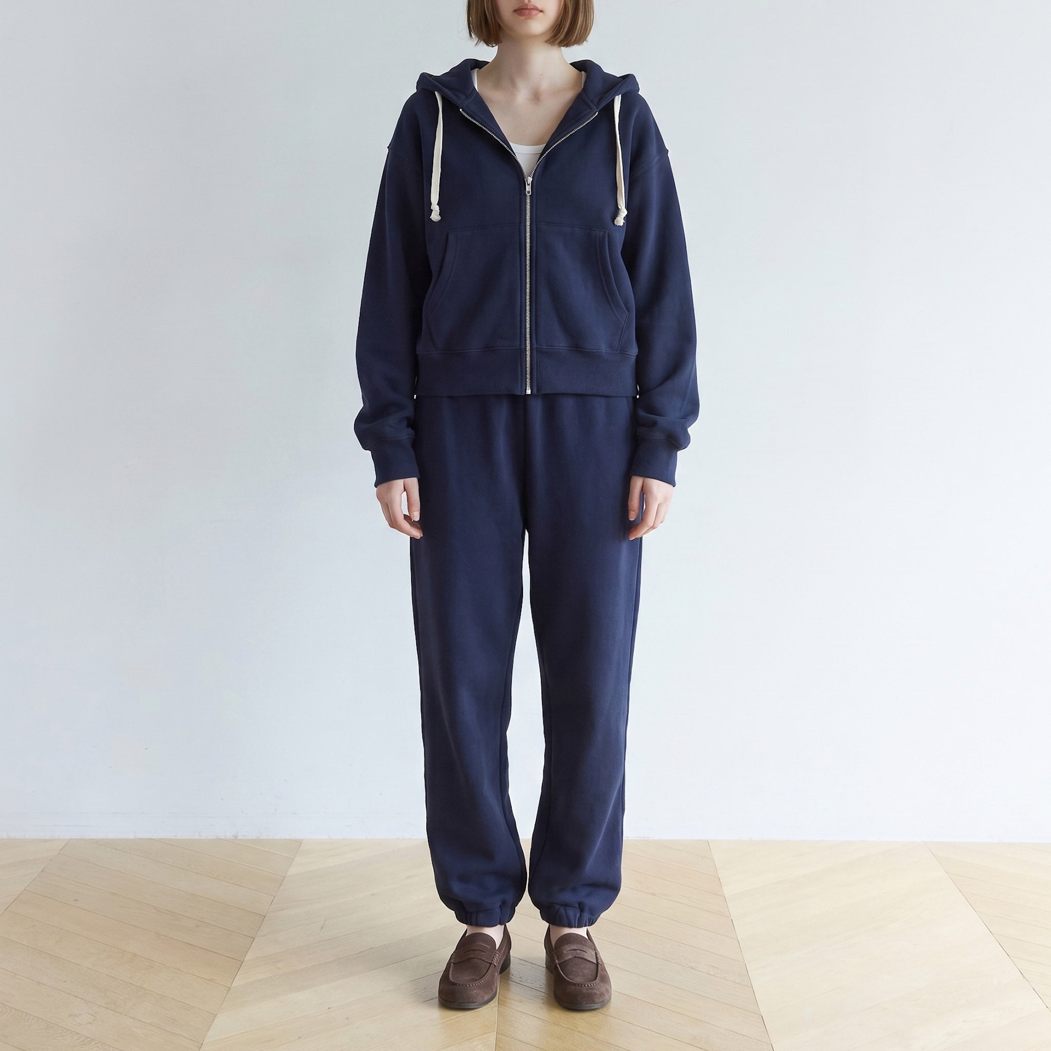 Volume Sweat ウエストギャザーパンツ
