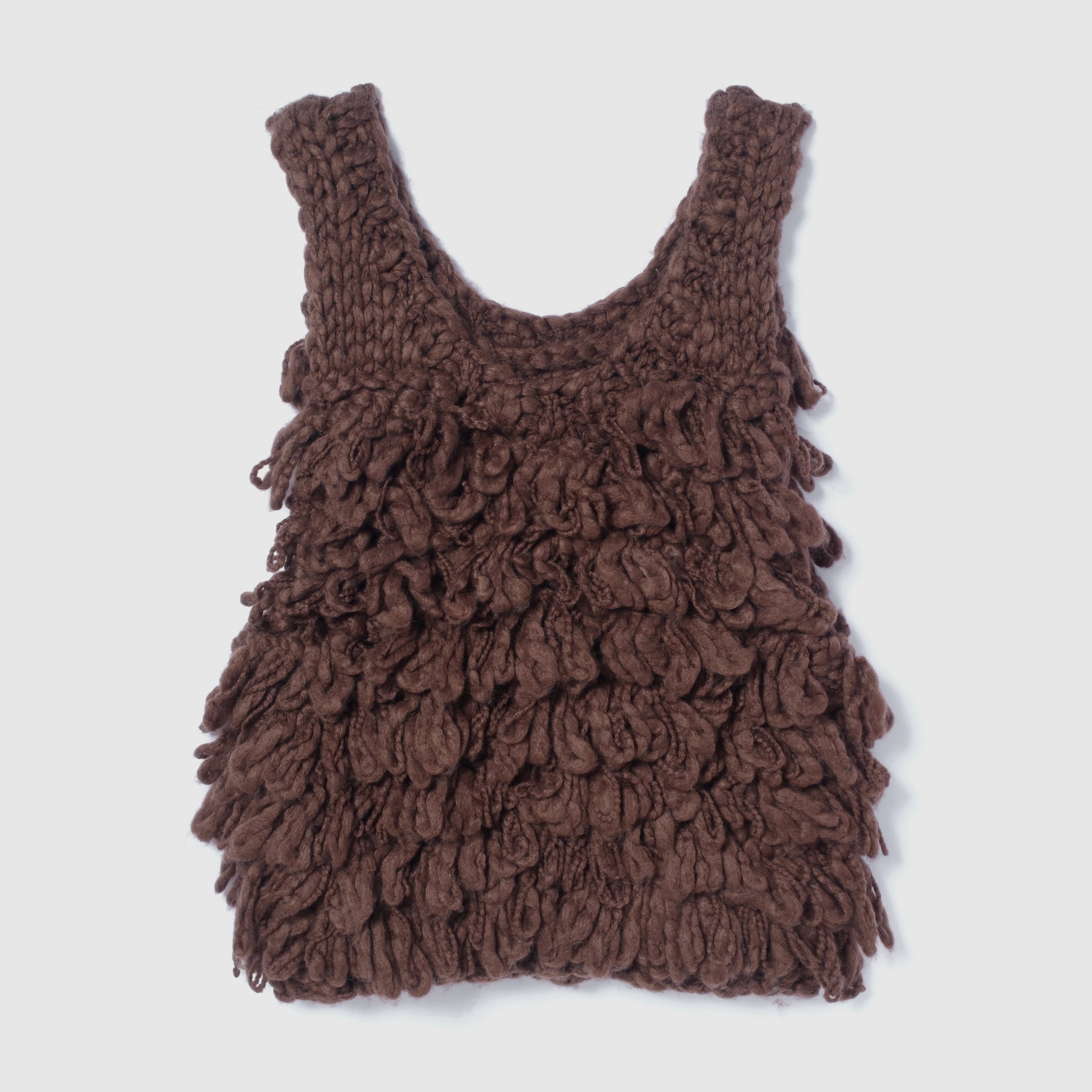 Hand made Woolカールベスト