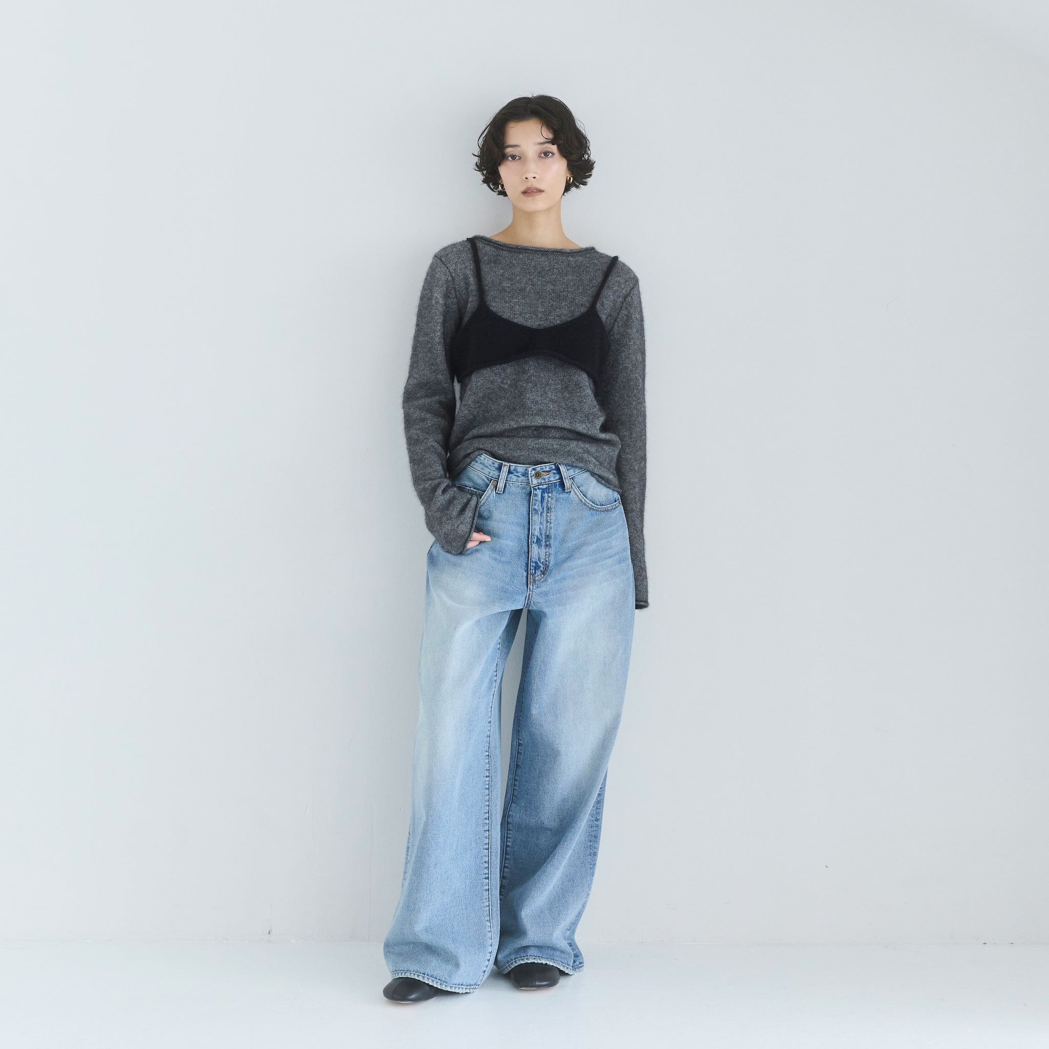 Raccoon woolビスチェニット