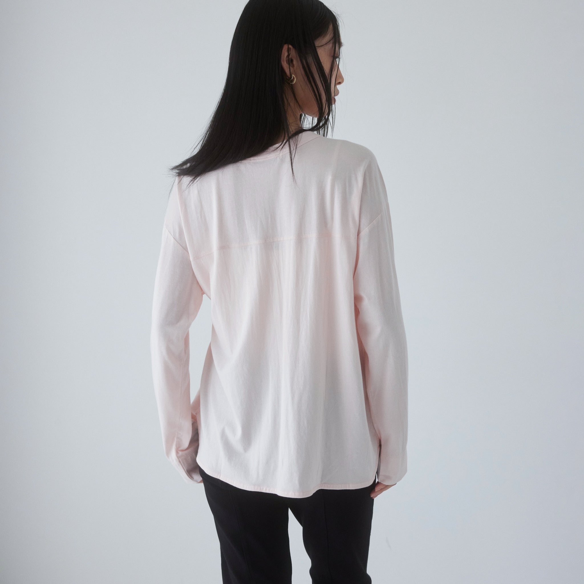 Cotton/silkモイストタッチカーディガン
