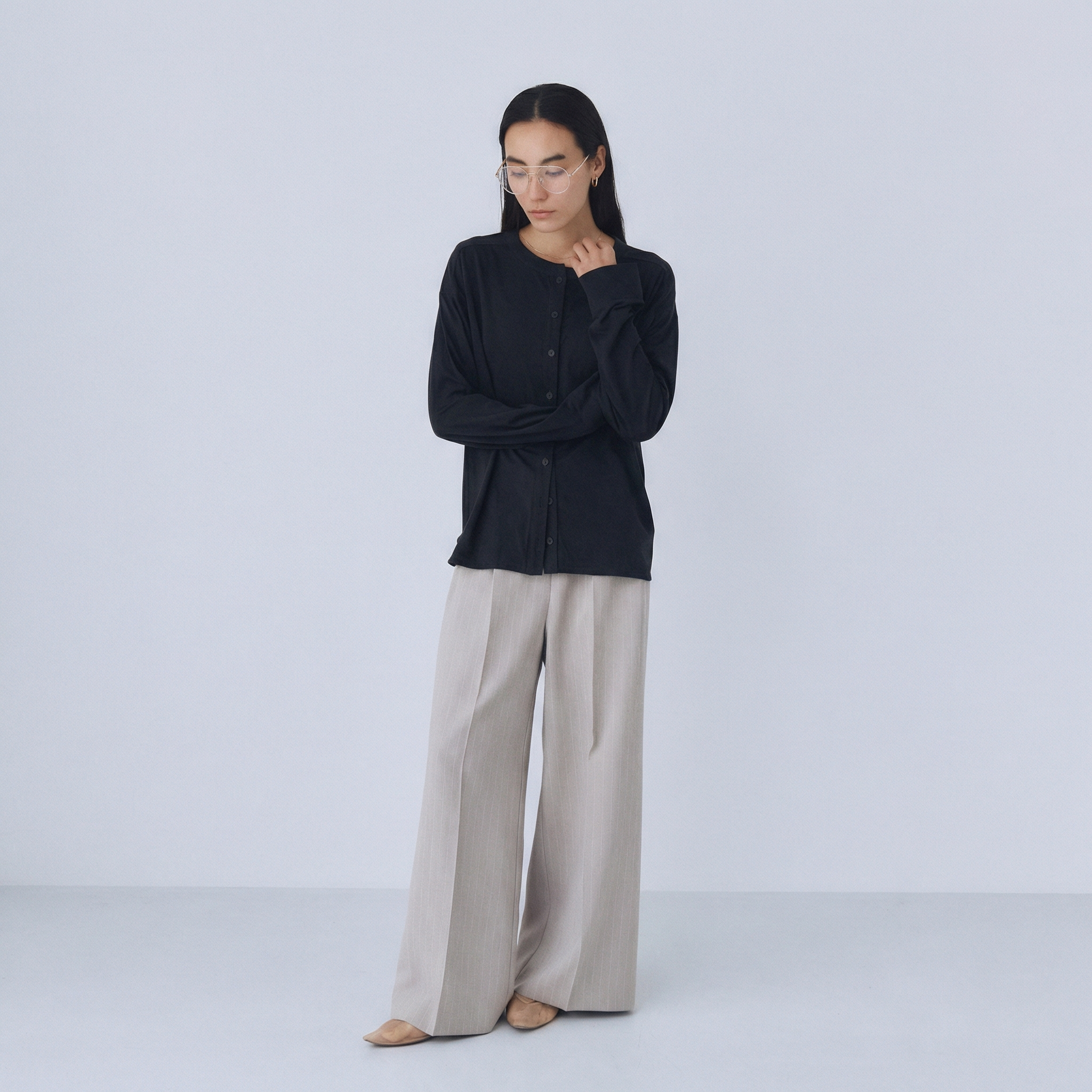 Cotton/silk moist touch cardigan