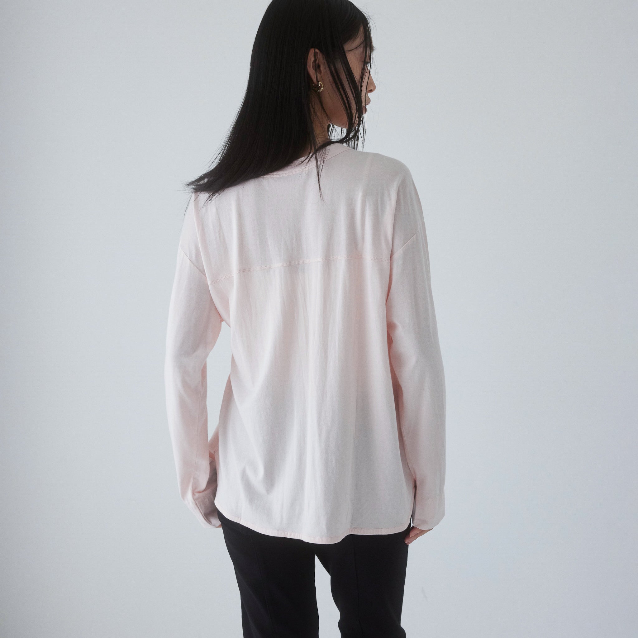Cotton/silkモイストタッチカーディガン