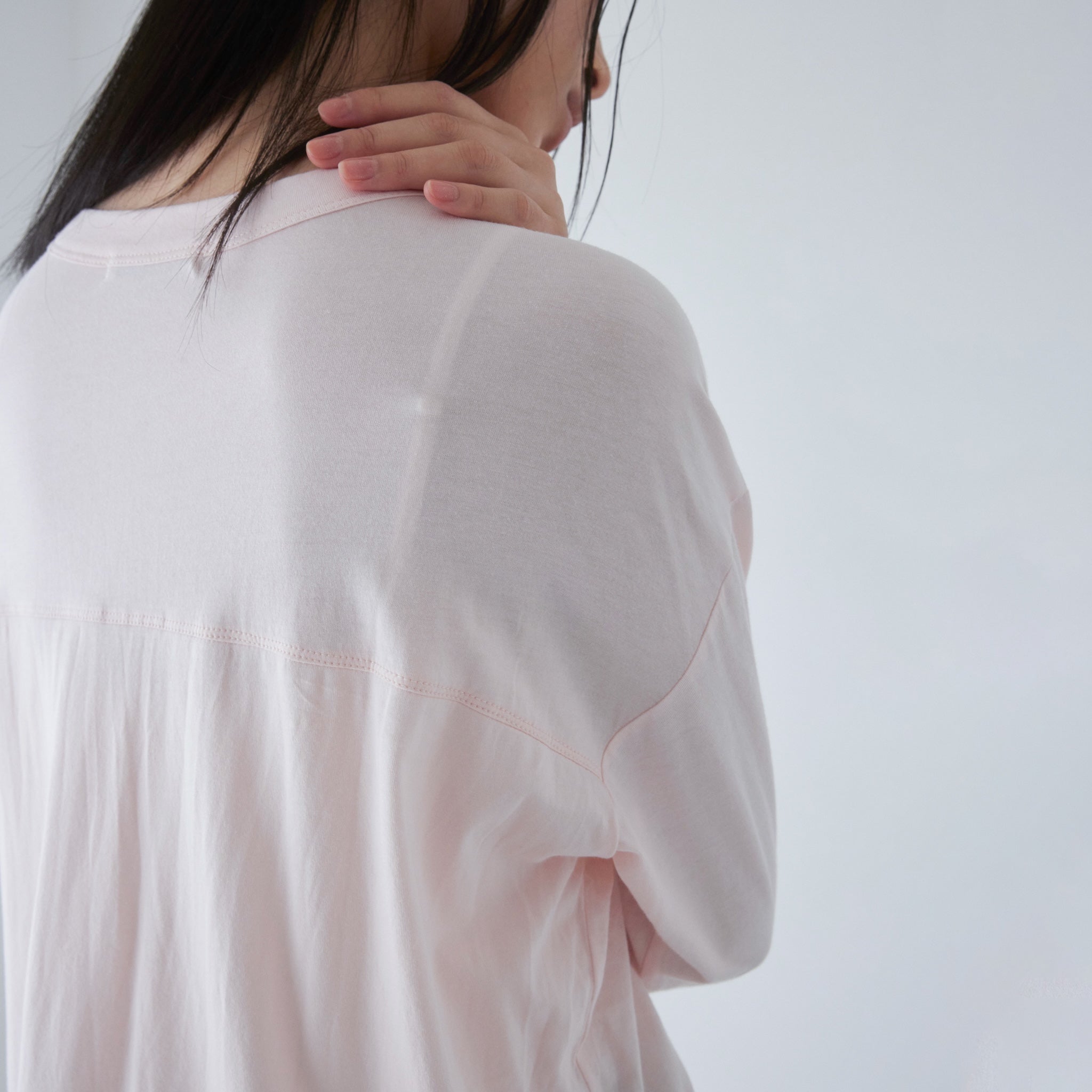 Cotton/silkモイストタッチカーディガン