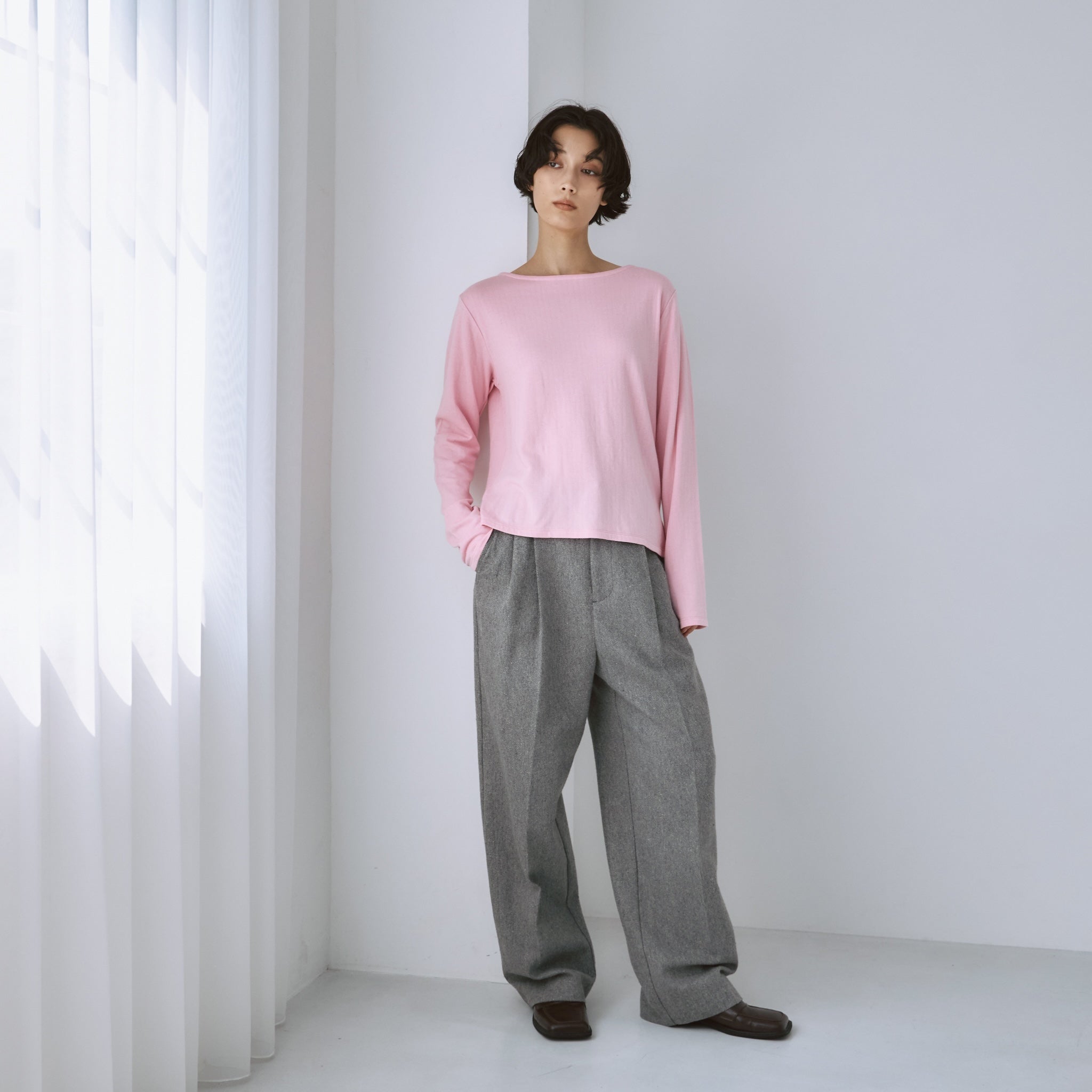 C/2FACE silkモイストタッチロンT